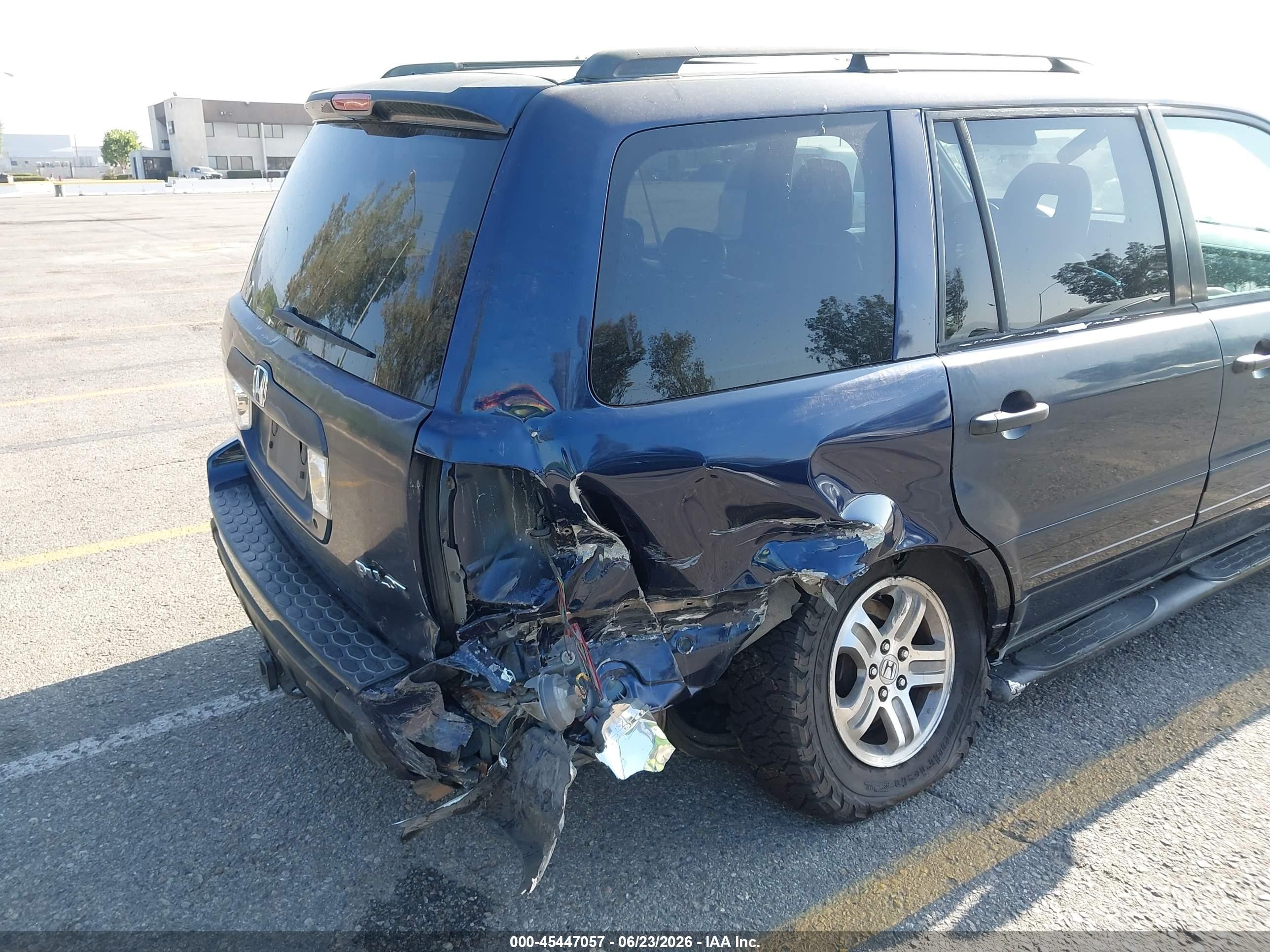 2004 Honda Pilot Ex-l Blue vin: 2HKYF186X4H522384