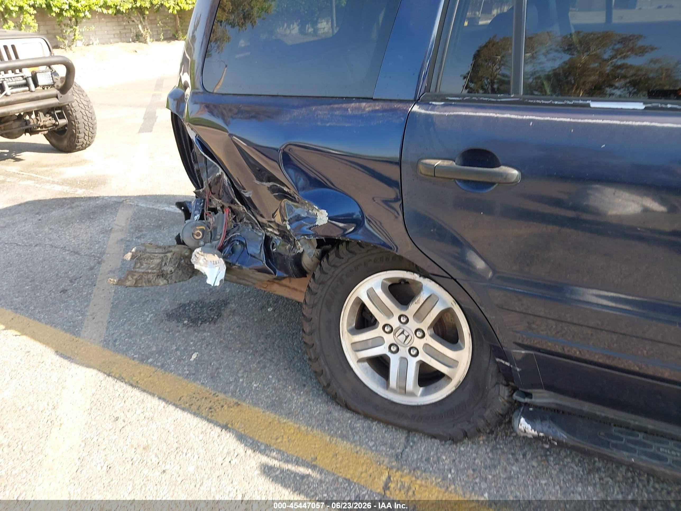2004 Honda Pilot Ex-l Blue vin: 2HKYF186X4H522384