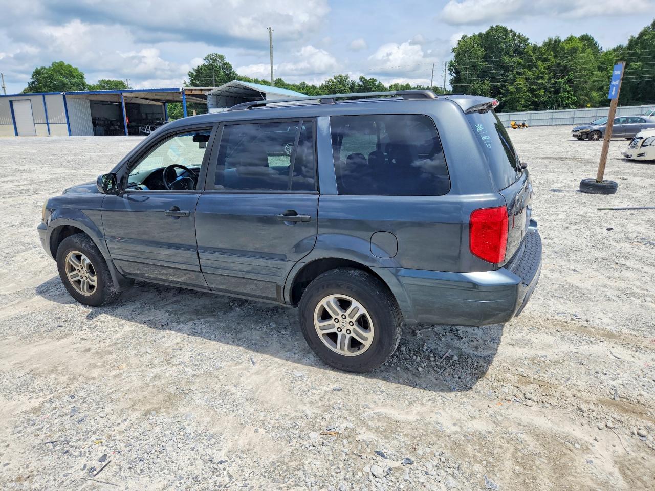 2004 Honda Pilot Exl Blue vin: 2HKYF186X4H573027