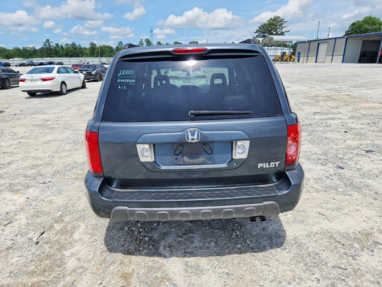 2004 Honda Pilot Exl Blue vin: 2HKYF186X4H573027