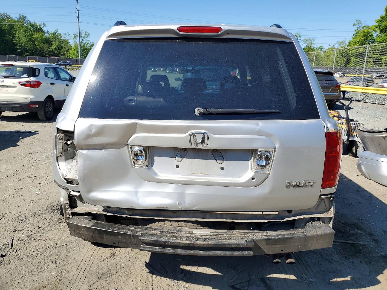 2005 Honda Pilot Exl Silver vin: 2HKYF186X5H508230