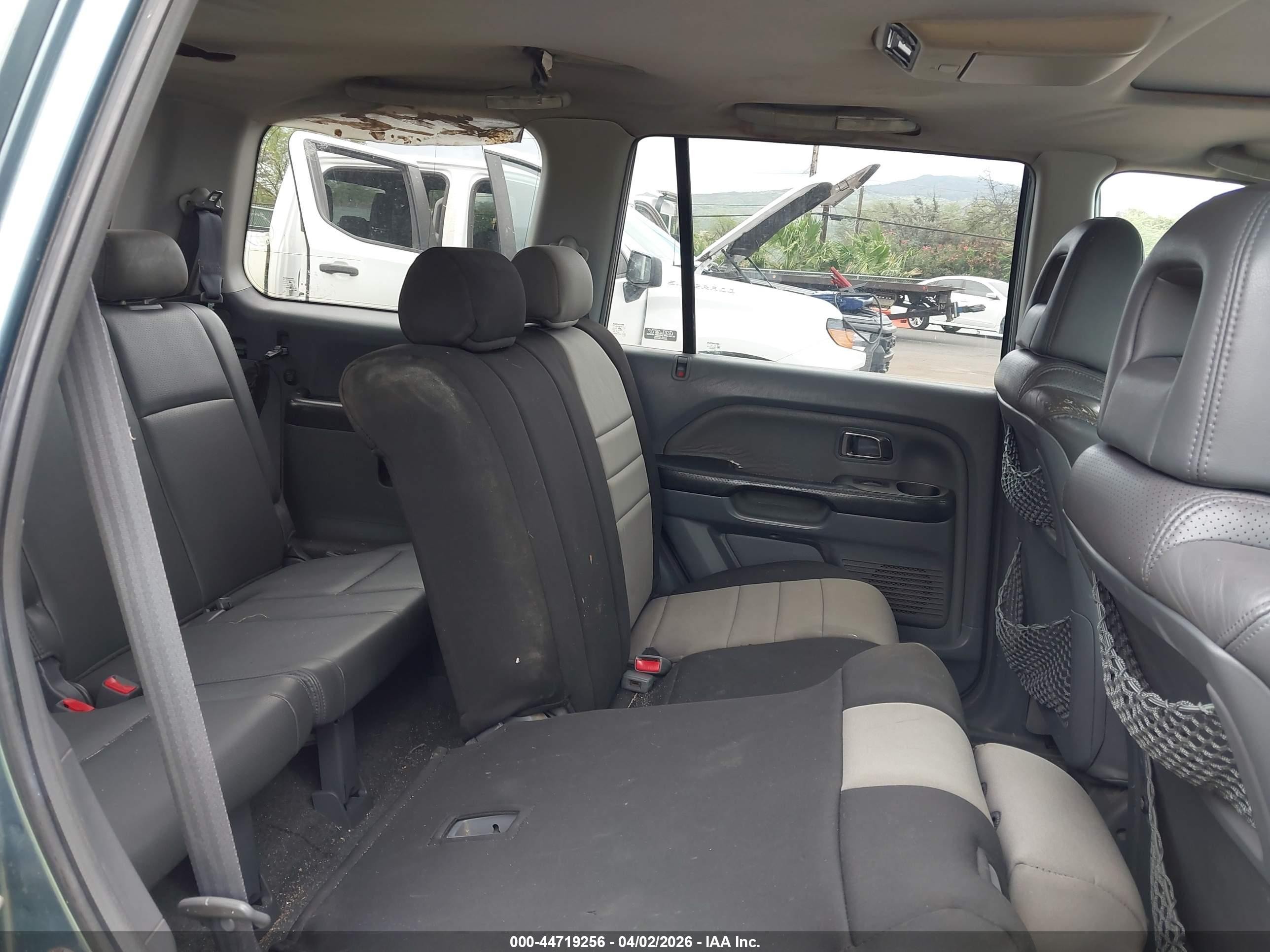 2005 Honda Pilot Ex-l Gray vin: 2HKYF186X5H509300