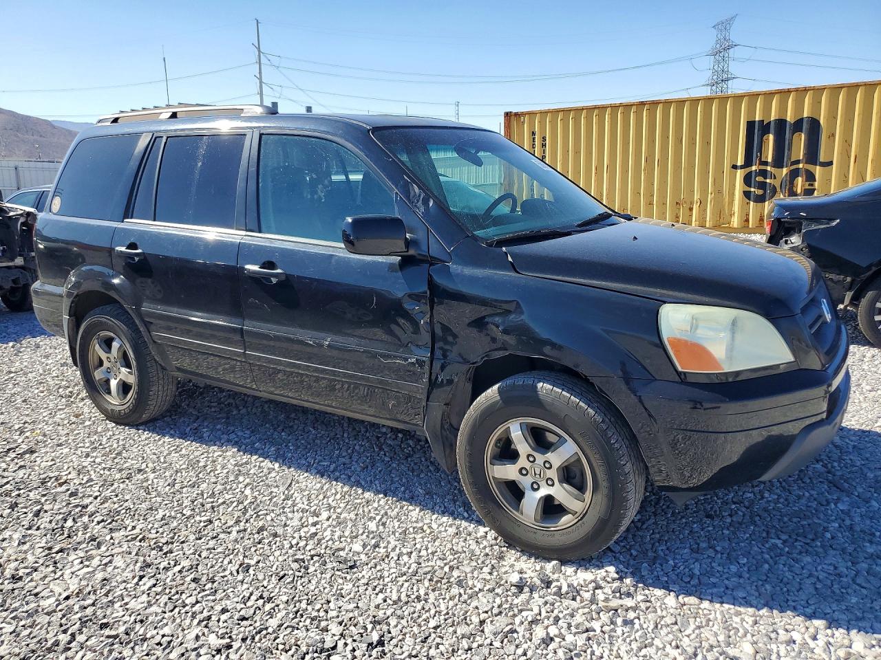 2005 Honda Pilot Exl Black vin: 2HKYF186X5H510060