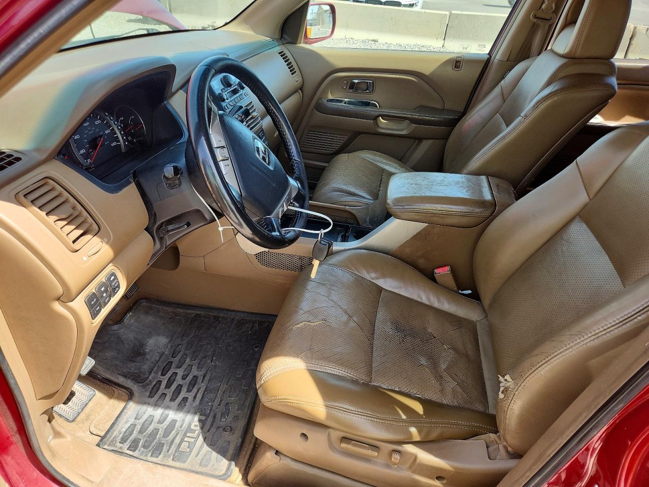 2005 Honda Pilot Exl Maroon vin: 2HKYF186X5H553569