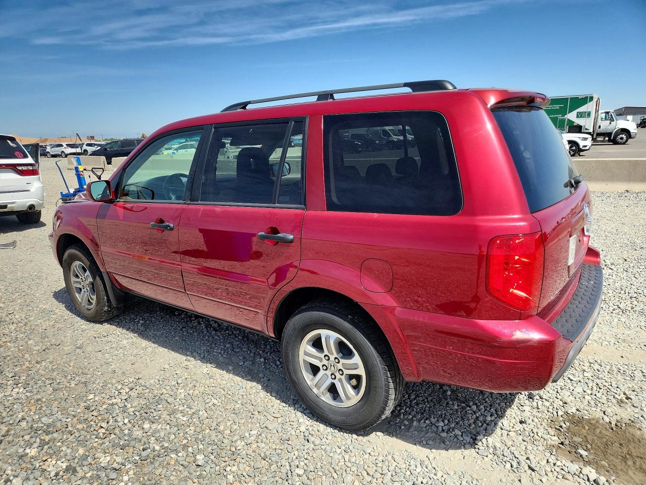 2005 Honda Pilot Exl Maroon vin: 2HKYF186X5H553569