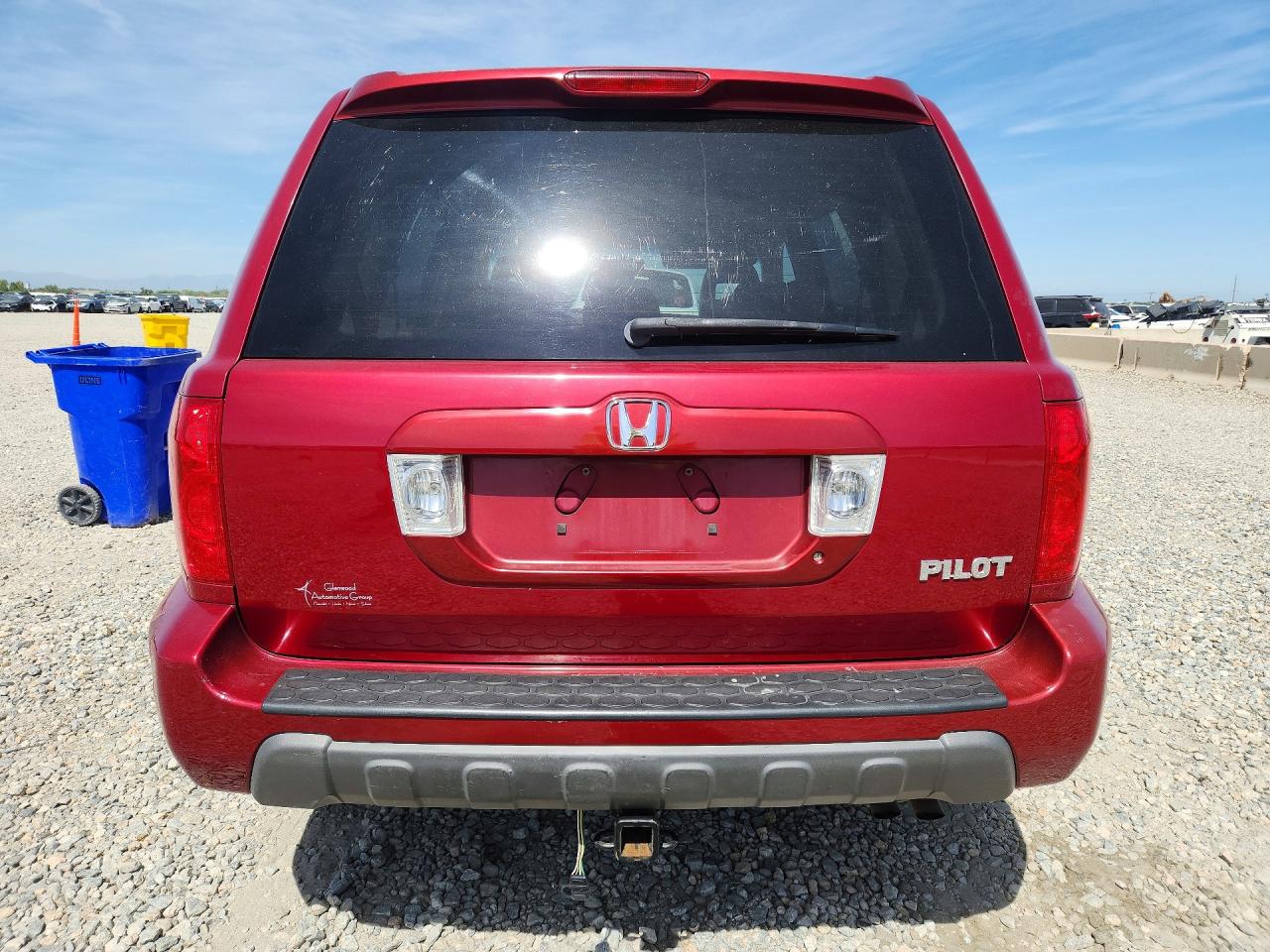 2005 Honda Pilot Exl Maroon vin: 2HKYF186X5H553569