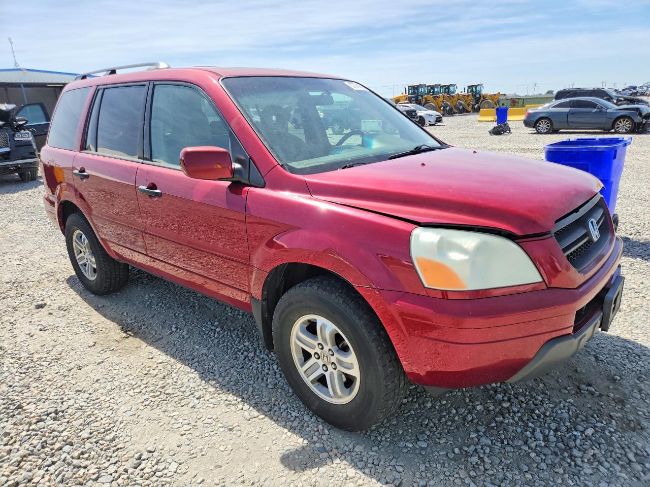 2005 Honda Pilot Exl Maroon vin: 2HKYF186X5H553569