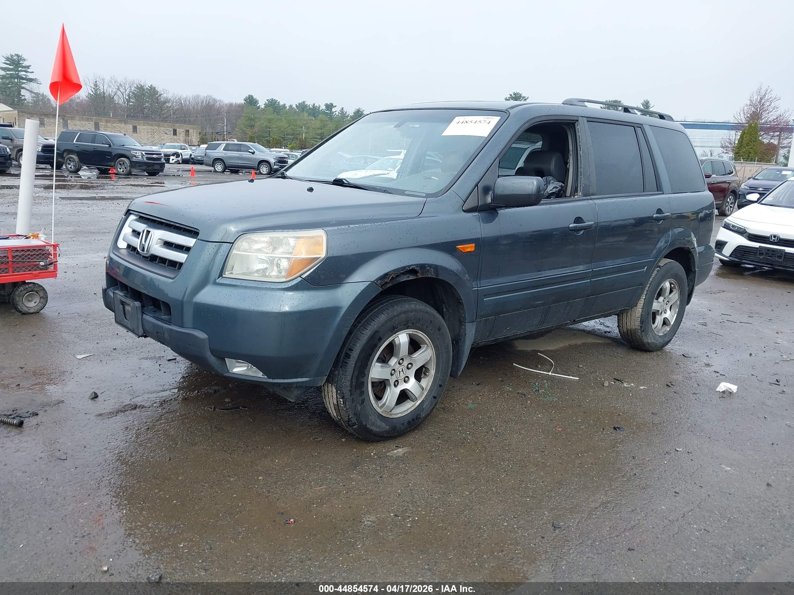2006 Honda Pilot Ex-l Синий vin: 2HKYF186X6H518192