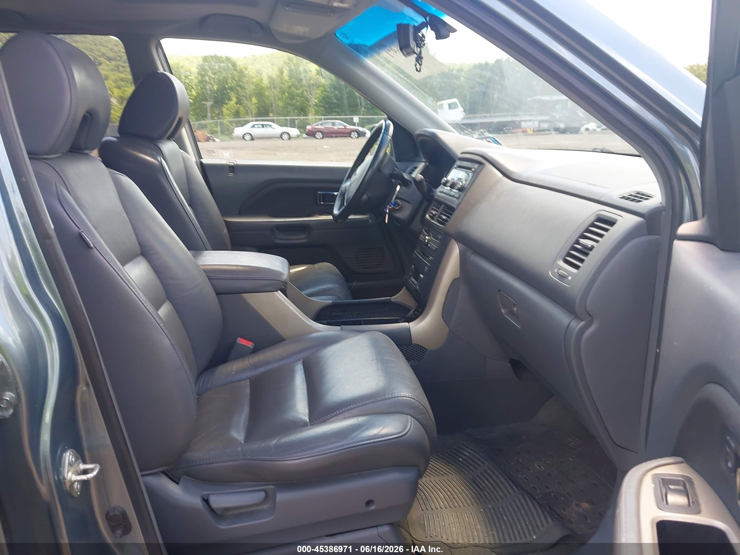 2006 Honda Pilot Ex Blue vin: 2HKYF186X6H540032