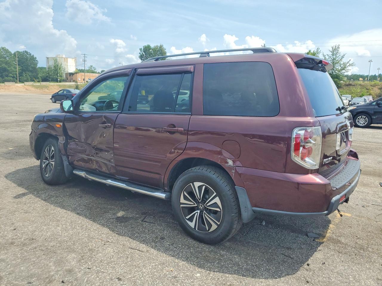 2007 Honda Pilot Ex-l( With Res) Бордовый vin: 2HKYF186X7H528299