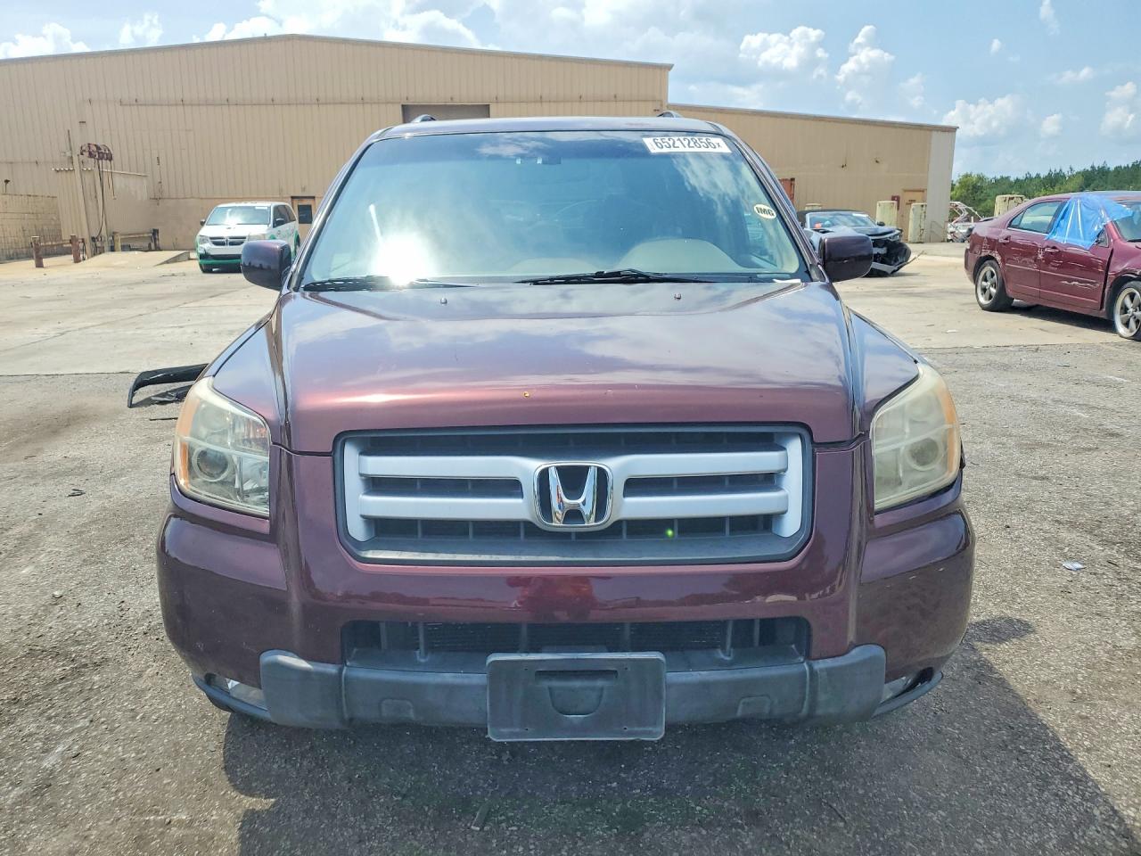 2007 Honda Pilot Ex-l( With Res) Бордовый vin: 2HKYF186X7H528299