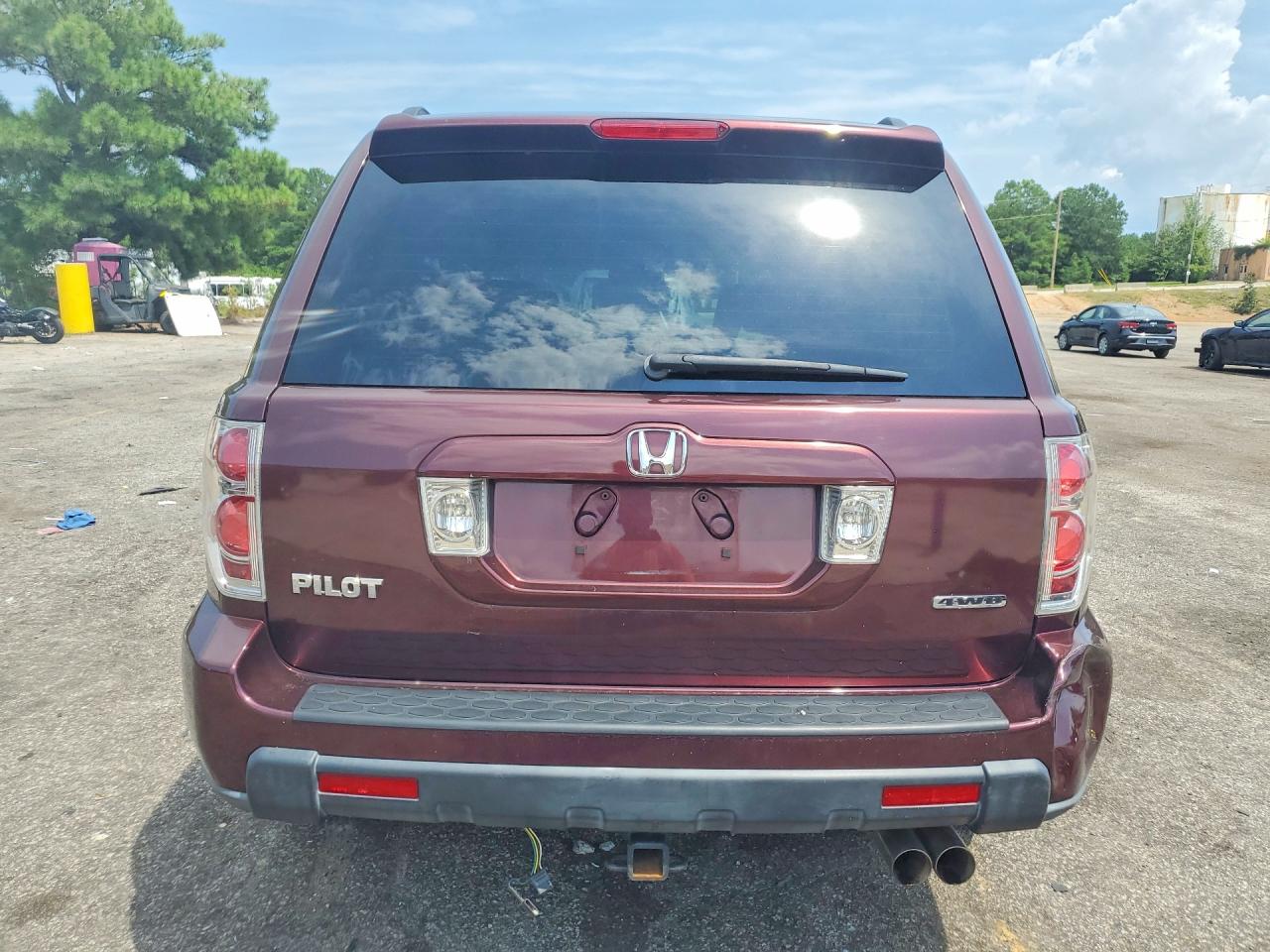 2007 Honda Pilot Ex-l( With Res) Бордовый vin: 2HKYF186X7H528299