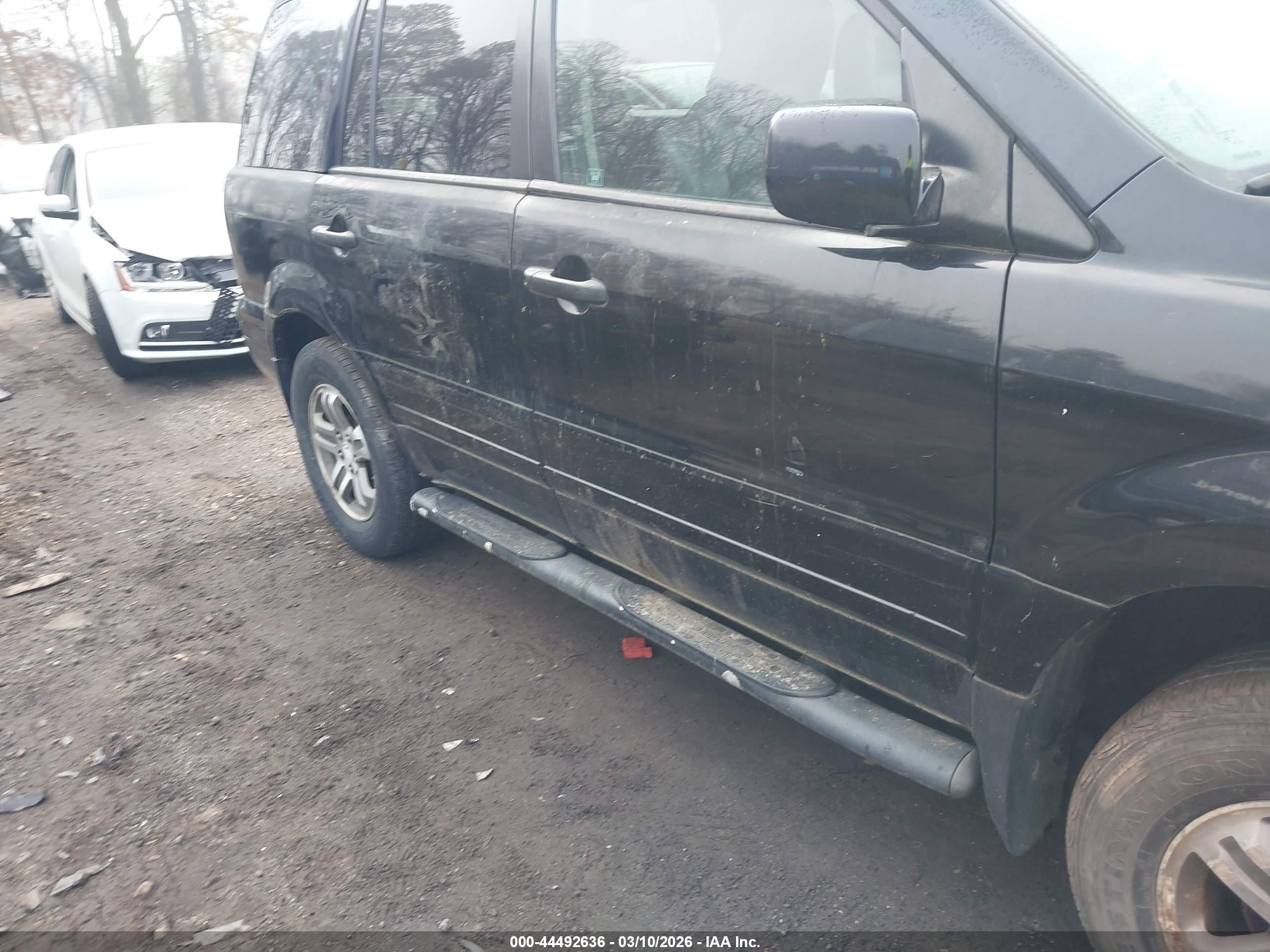 2003 Honda Pilot Ex-l Black vin: 2HKYF18703H532848