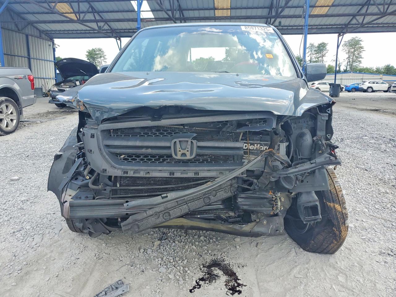 2005 Honda Pilot Exl Blue vin: 2HKYF18705H550754