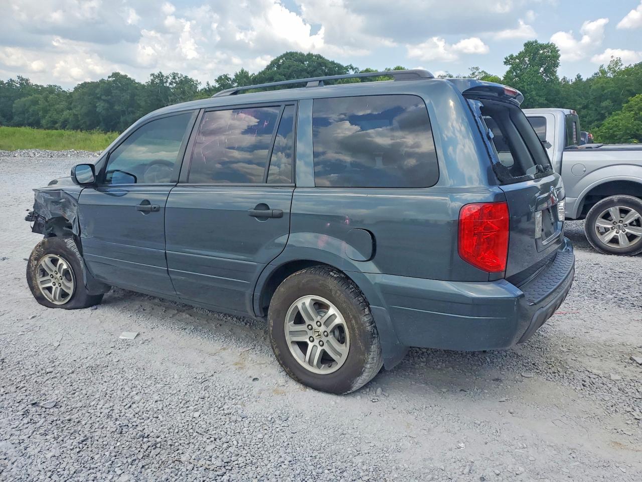 2005 Honda Pilot Exl Blue vin: 2HKYF18705H550754