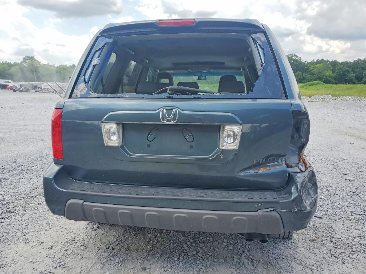 2005 Honda Pilot Exl Blue vin: 2HKYF18705H550754