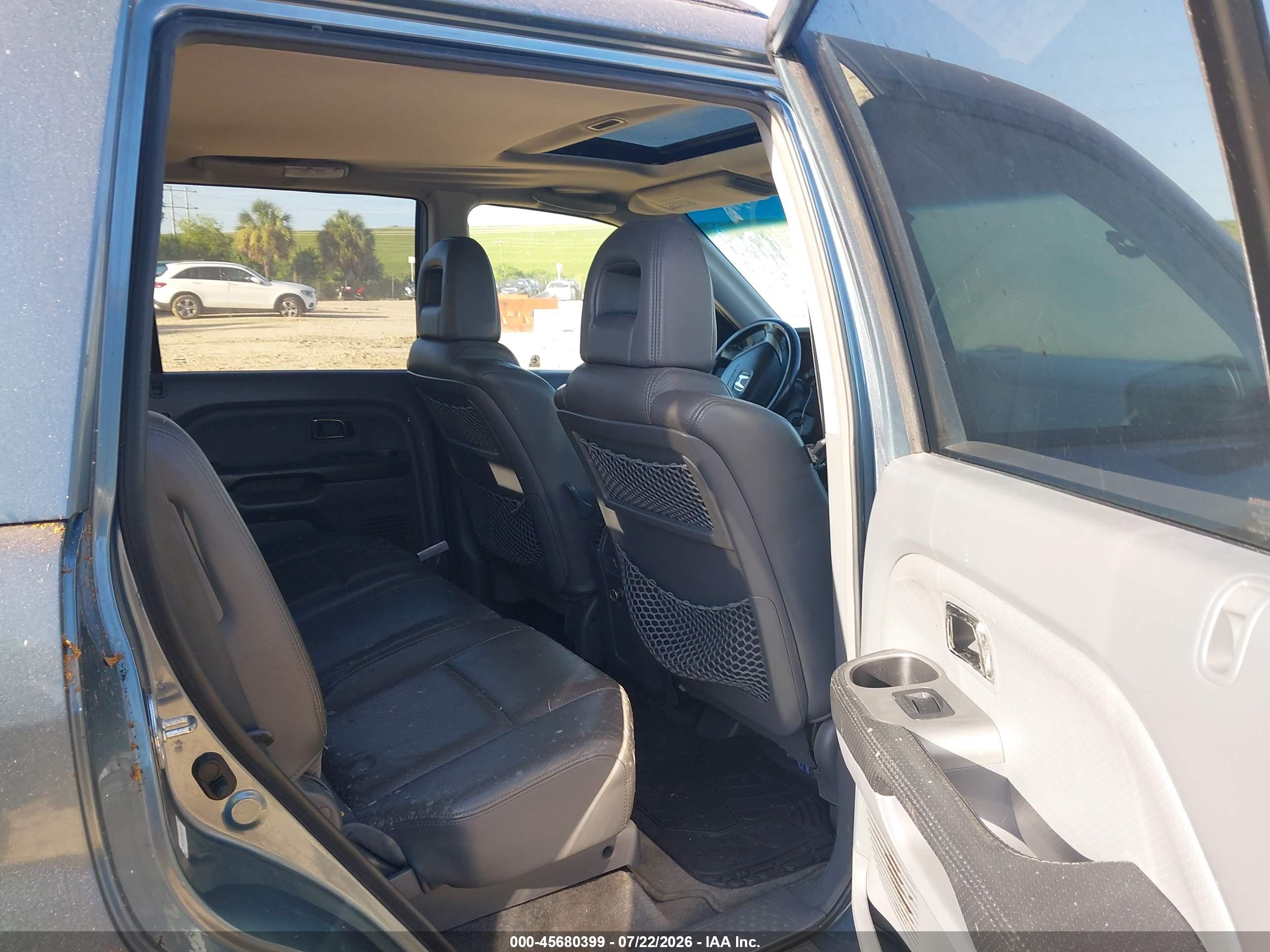 2005 Honda Pilot Ex-l Light Blue vin: 2HKYF18705H570275