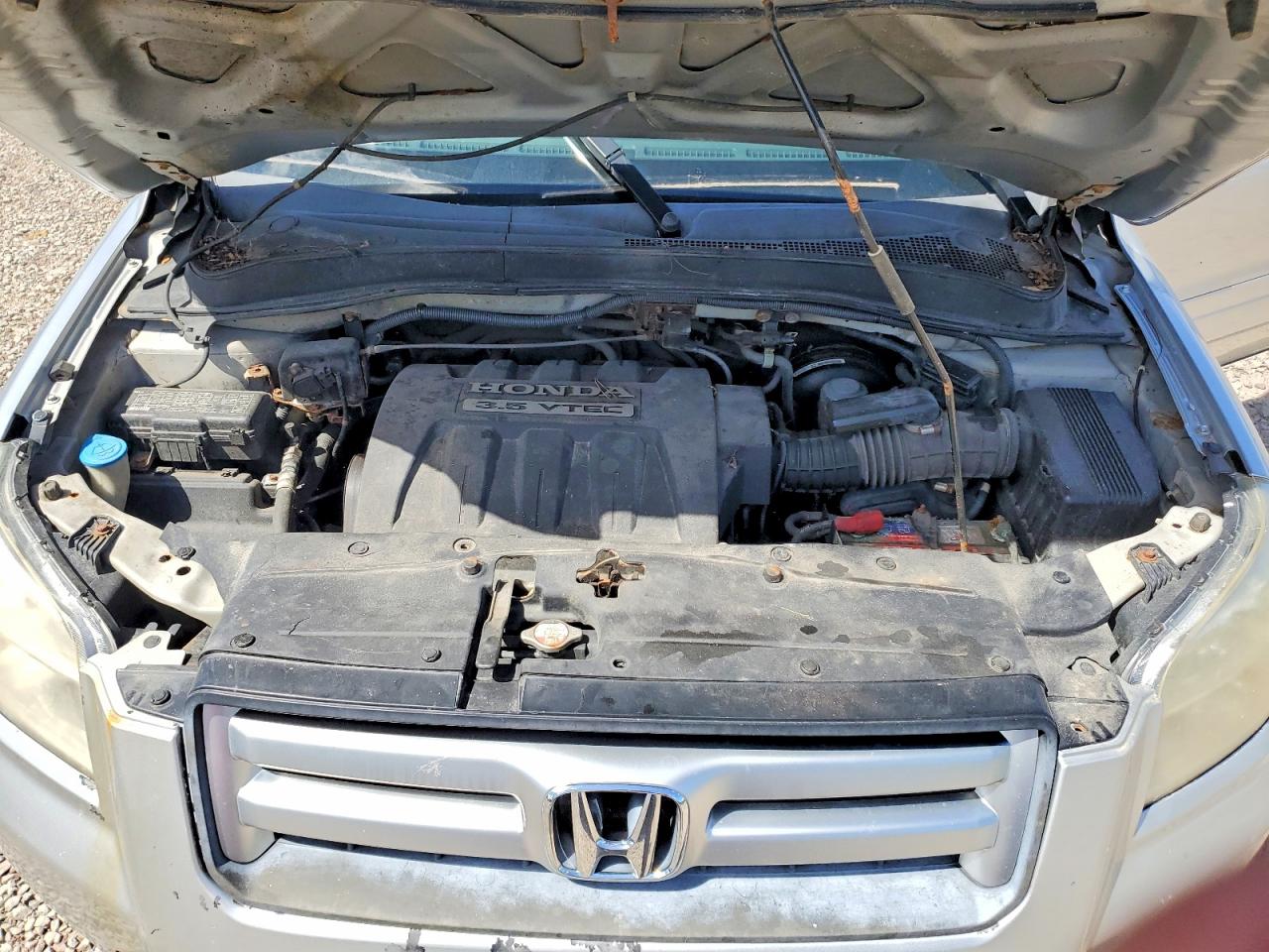 2006 Honda Pilot Ex Silver vin: 2HKYF18706H514144