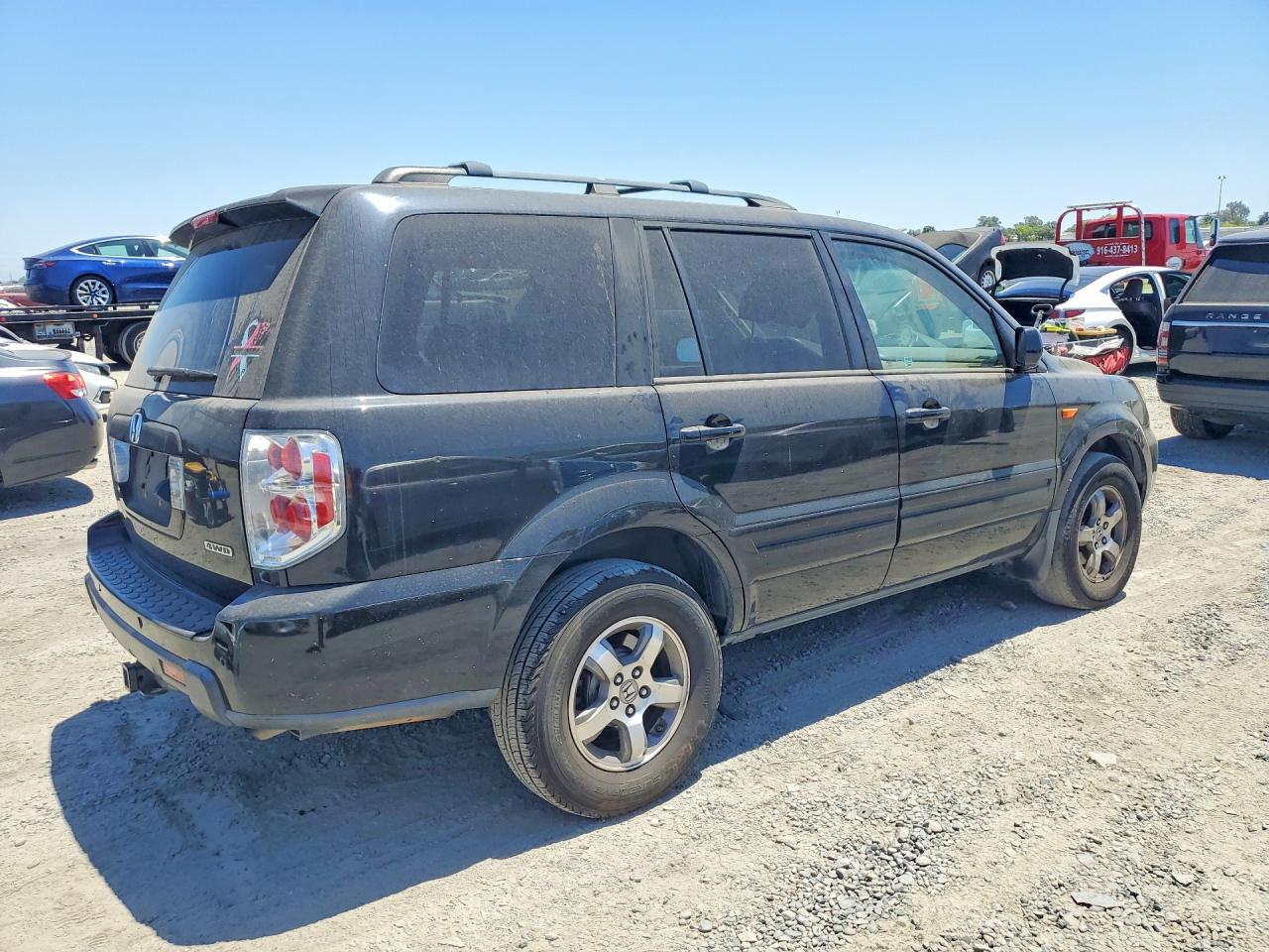 2006 Honda Pilot Ex Black vin: 2HKYF18706H517920