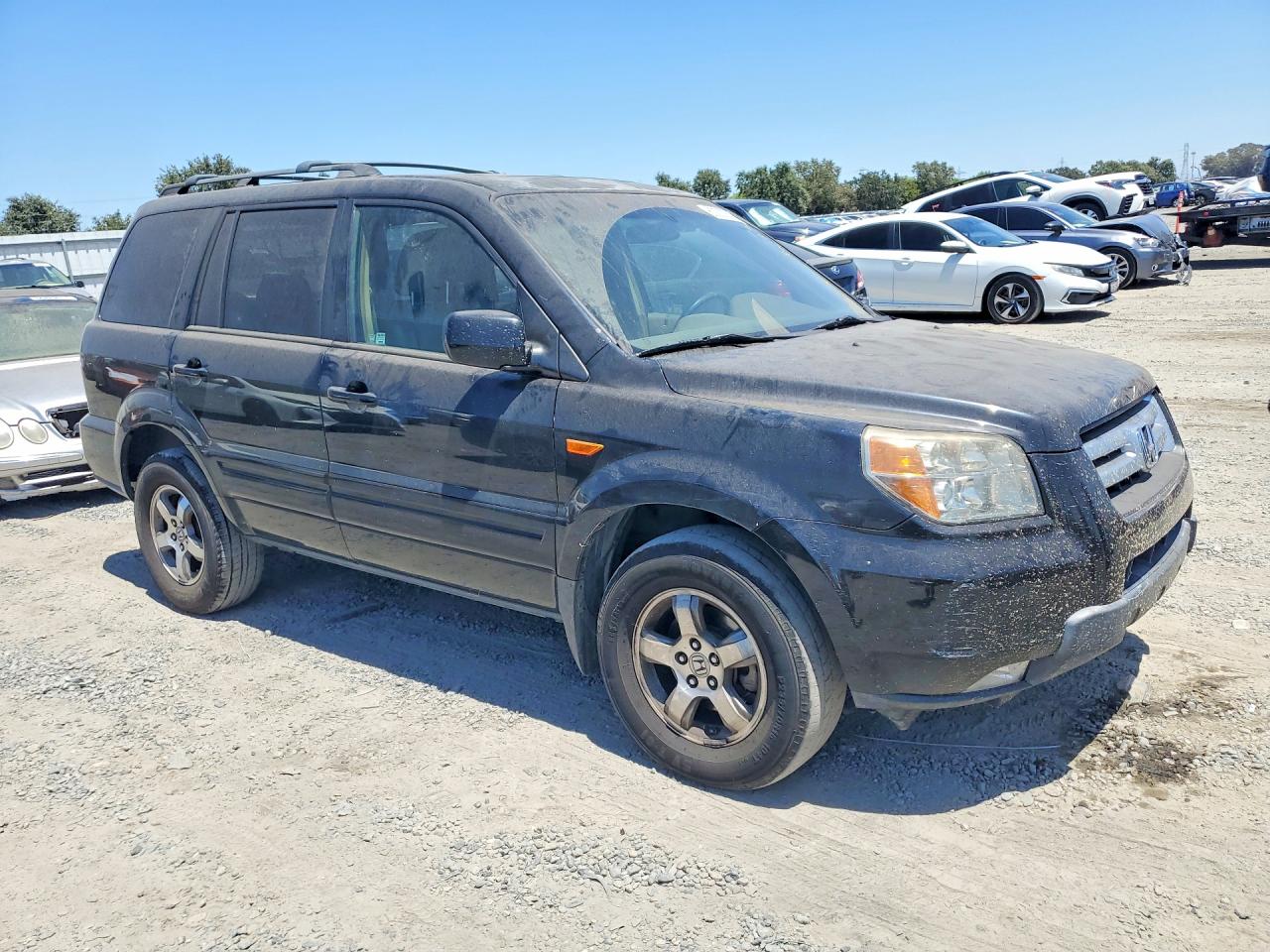 2006 Honda Pilot Ex Black vin: 2HKYF18706H517920