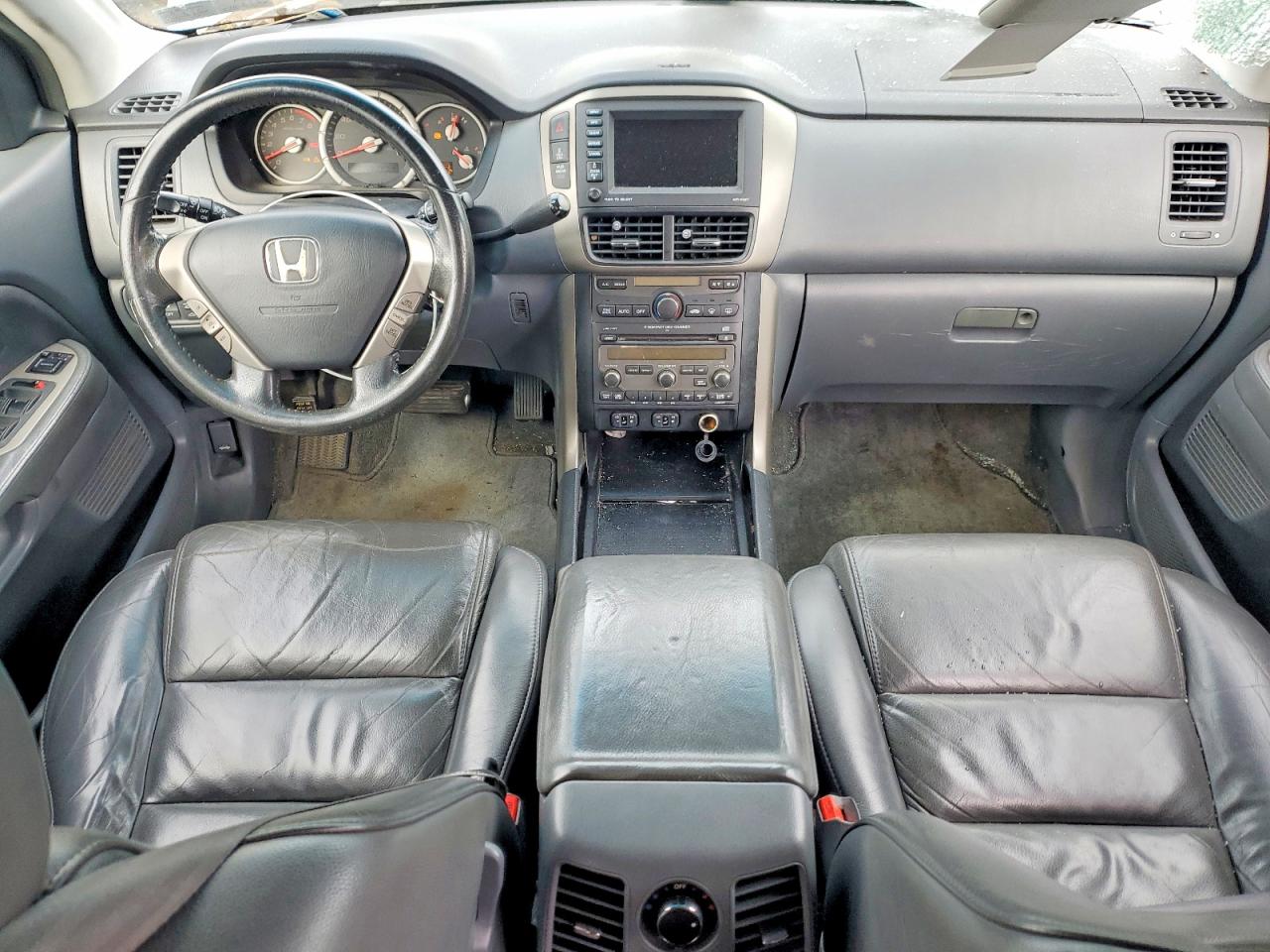 2006 Honda Pilot Ex Blue vin: 2HKYF18706H535608