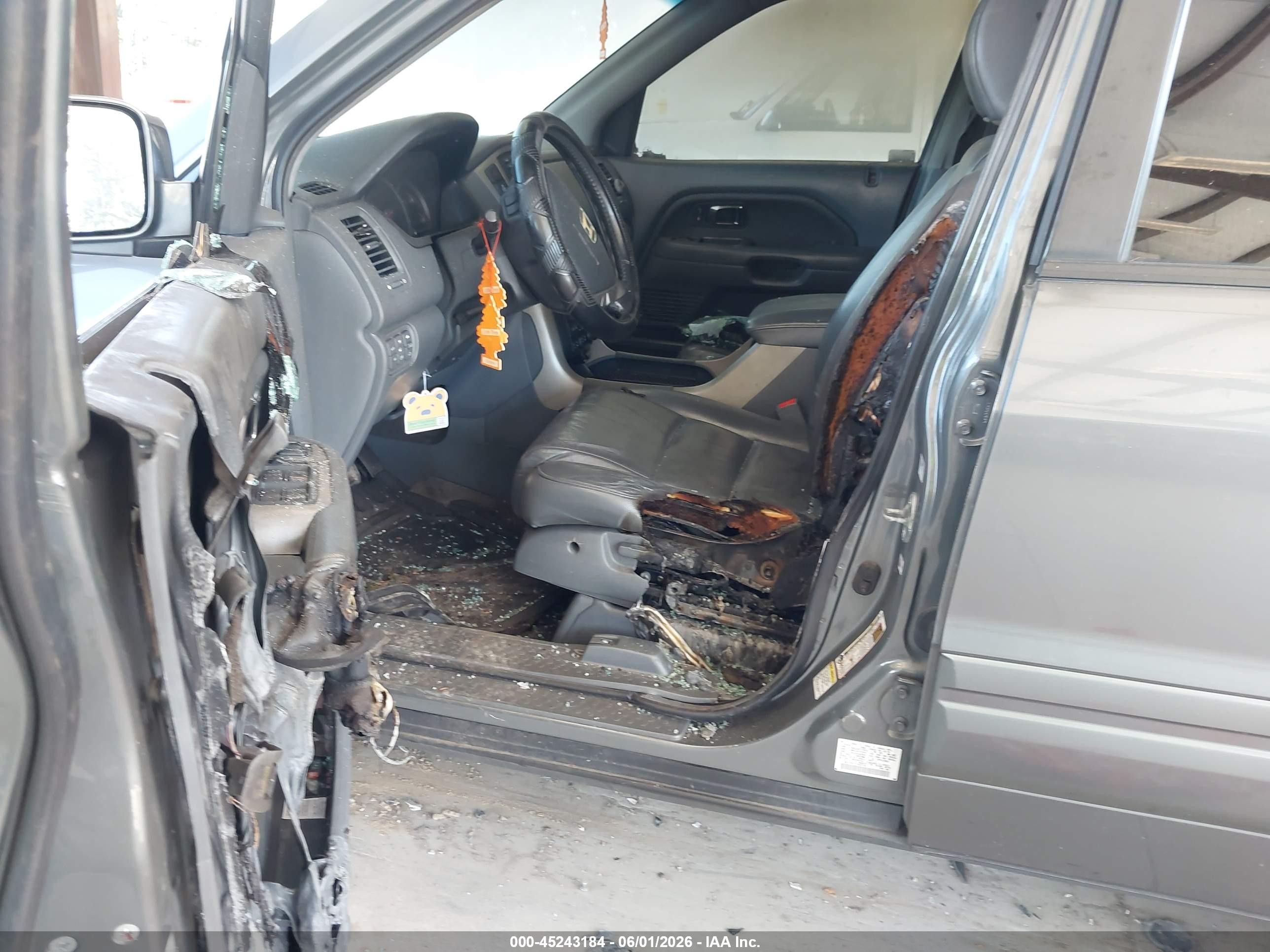 2007 Honda Pilot Ex-l Gray vin: 2HKYF18707H501783