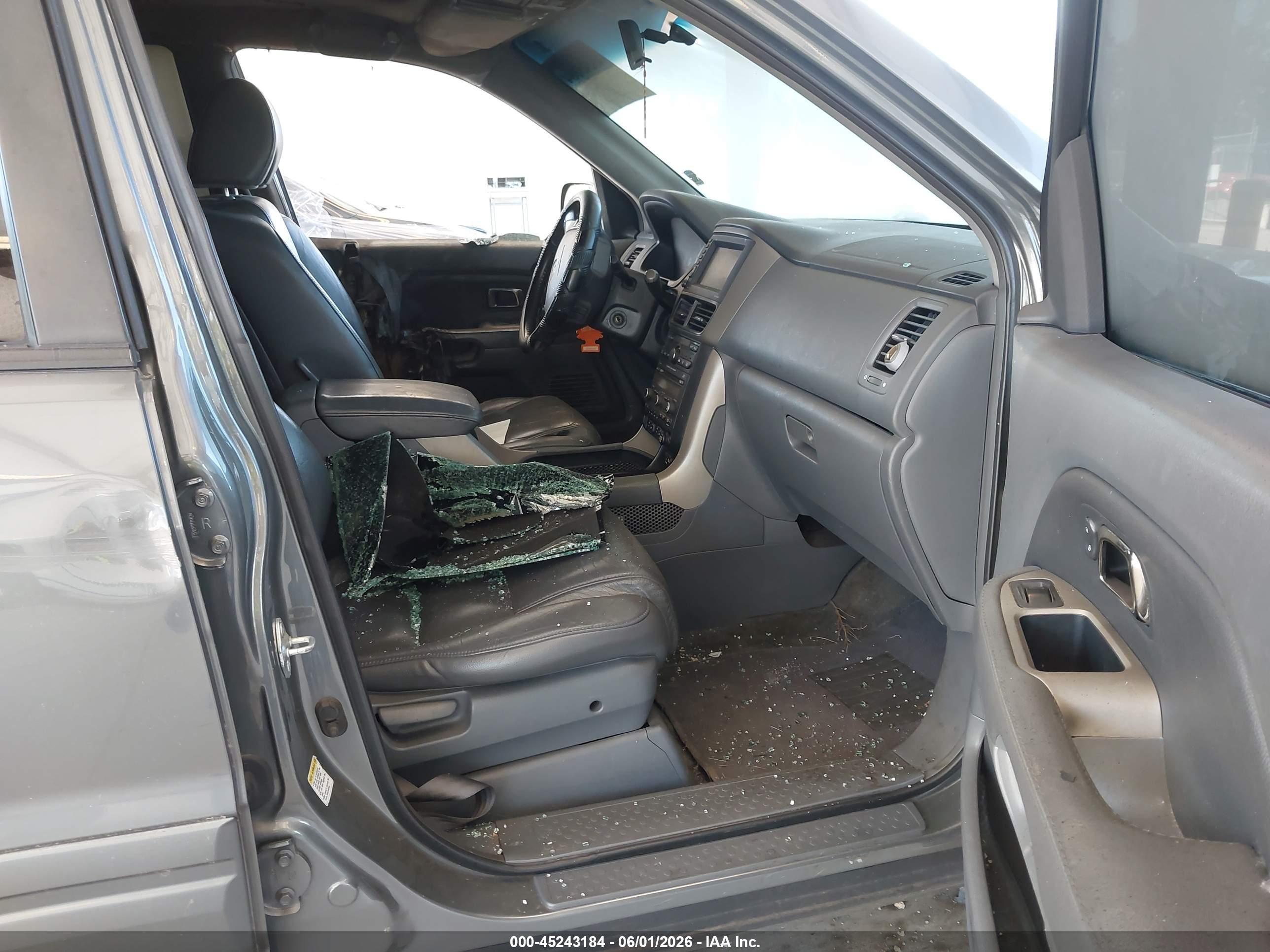 2007 Honda Pilot Ex-l Gray vin: 2HKYF18707H501783