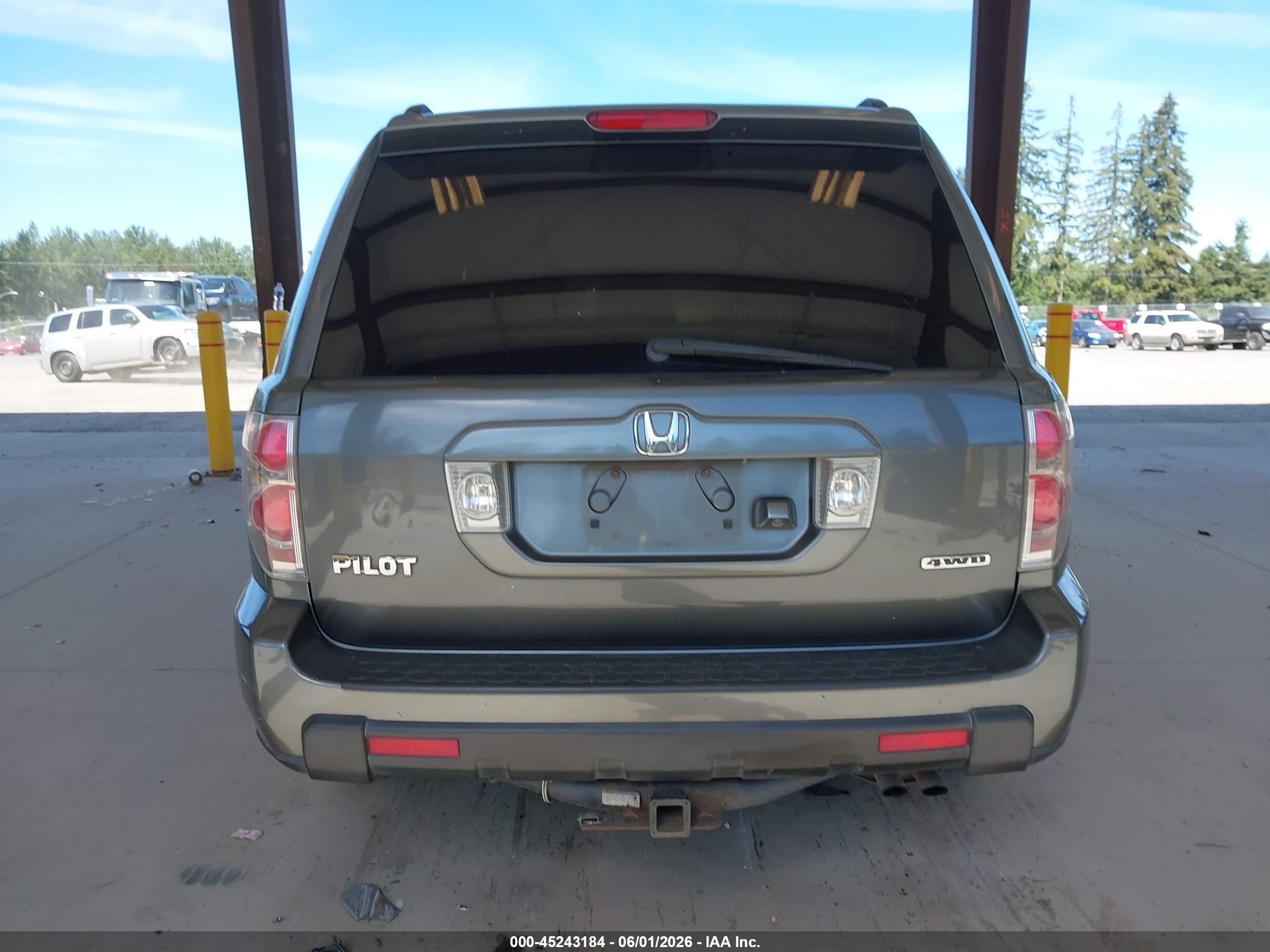 2007 Honda Pilot Ex-l Gray vin: 2HKYF18707H501783