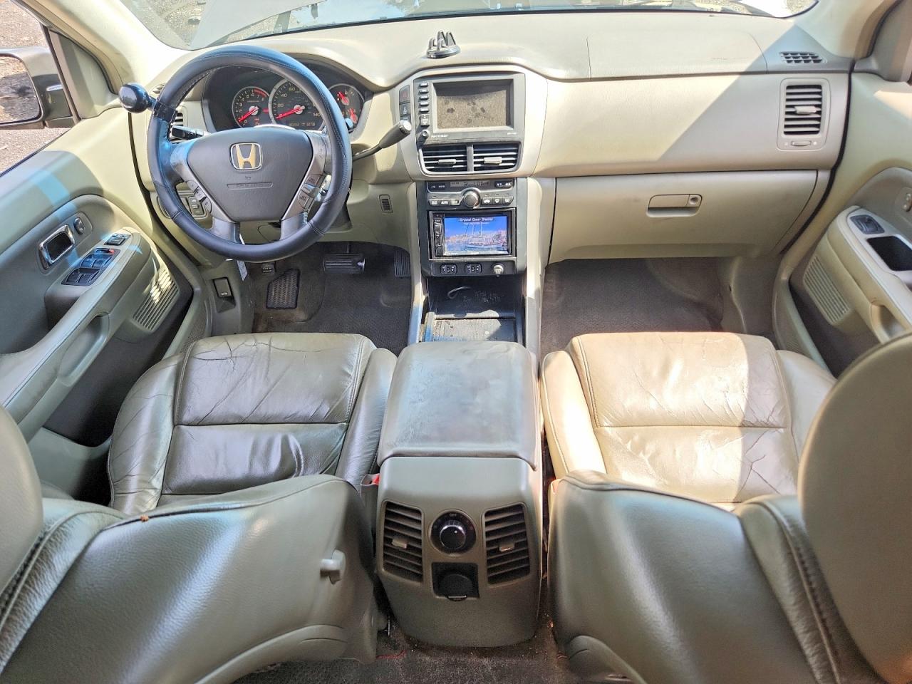 2006 Honda Pilot Ex Green vin: 2HKYF18716H504979