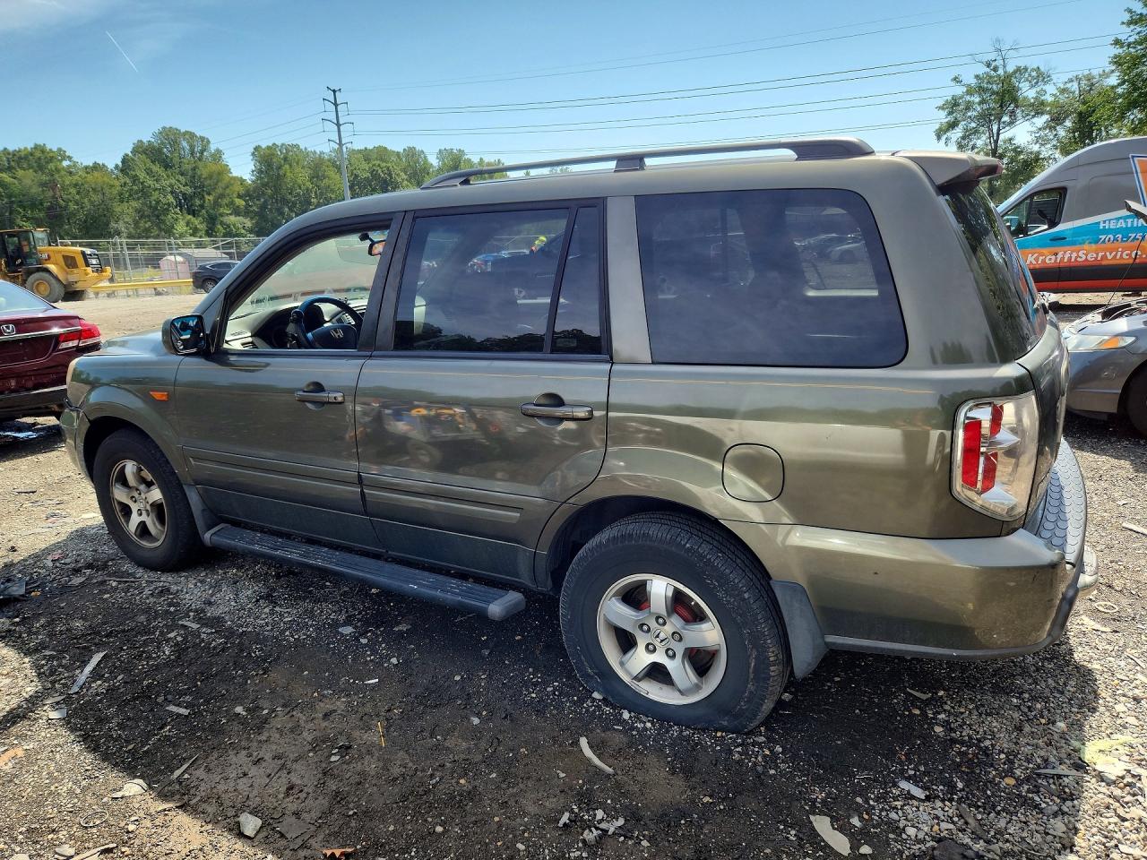 2006 Honda Pilot Ex Green vin: 2HKYF18716H504979