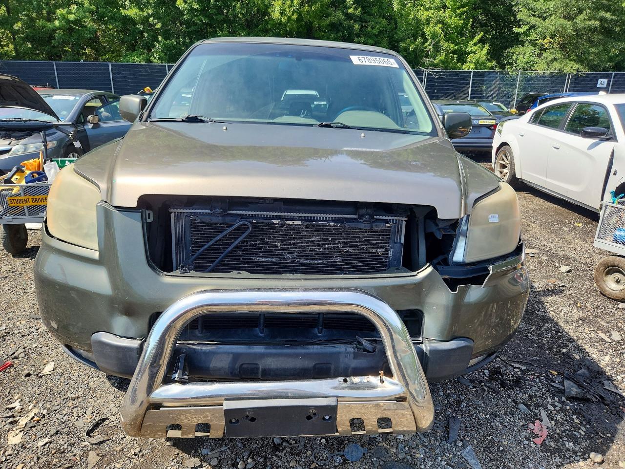2006 Honda Pilot Ex Green vin: 2HKYF18716H504979