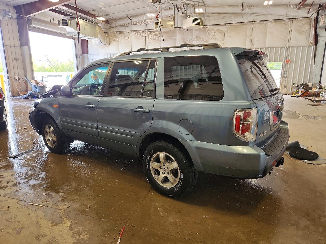 2006 Honda Pilot Ex Blue vin: 2HKYF18716H529901