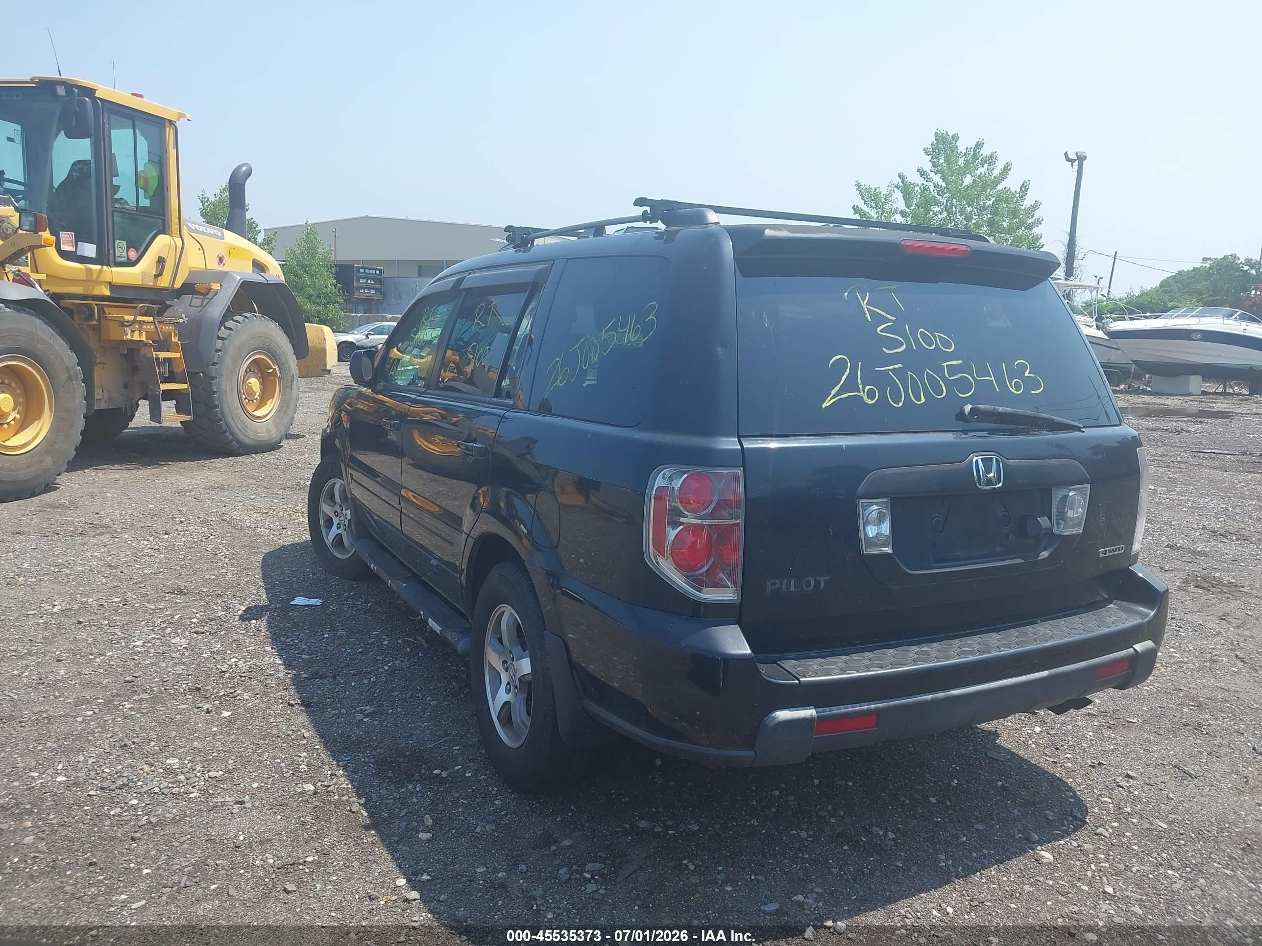 2006 Honda Pilot Ex-l Серый vin: 2HKYF18716H530305