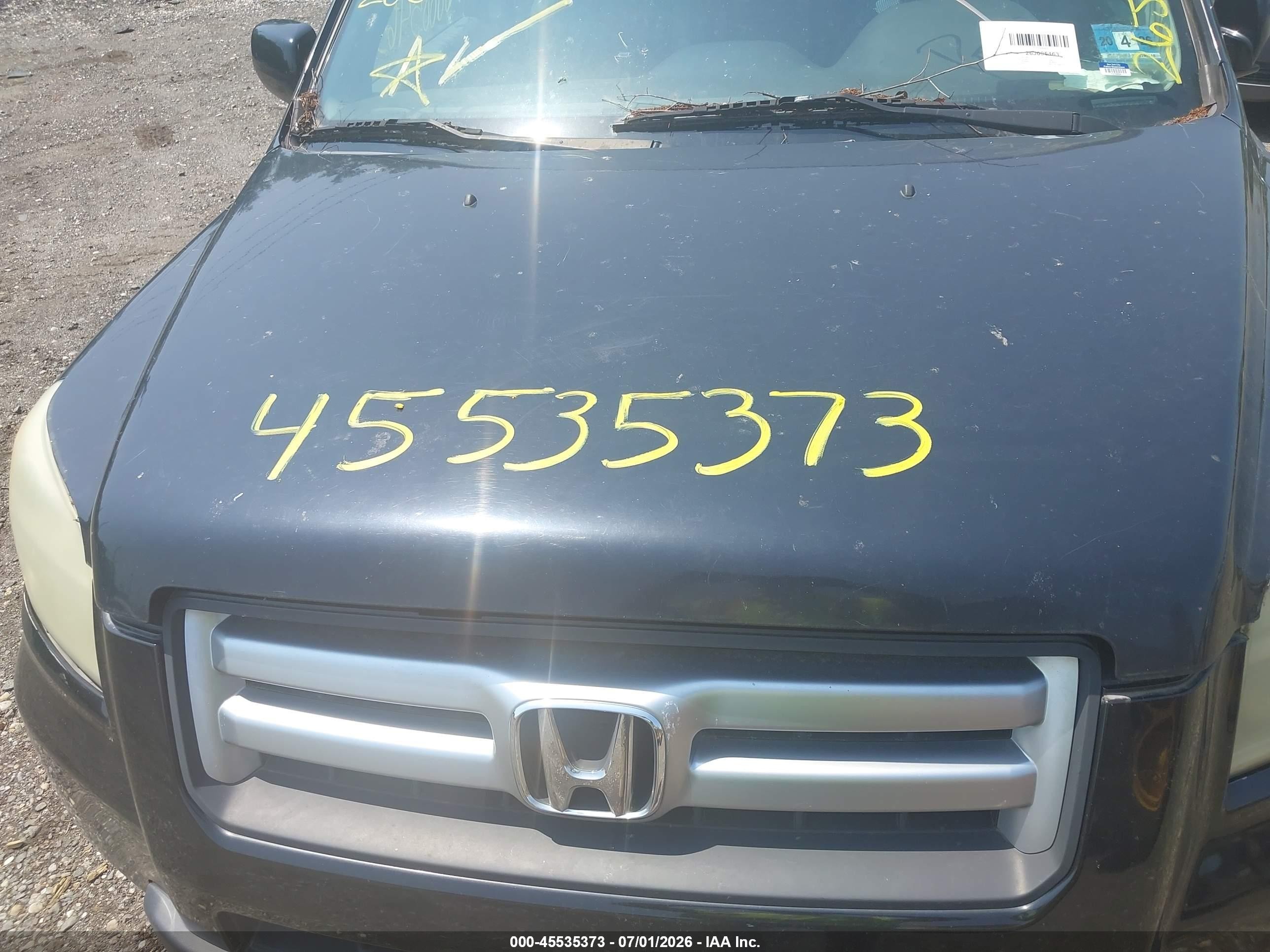 2006 Honda Pilot Ex-l Серый vin: 2HKYF18716H530305
