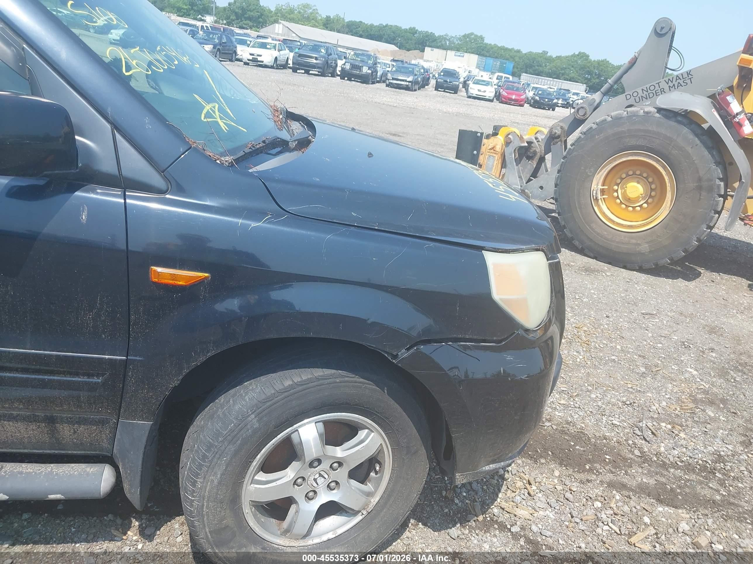 2006 Honda Pilot Ex-l Серый vin: 2HKYF18716H530305