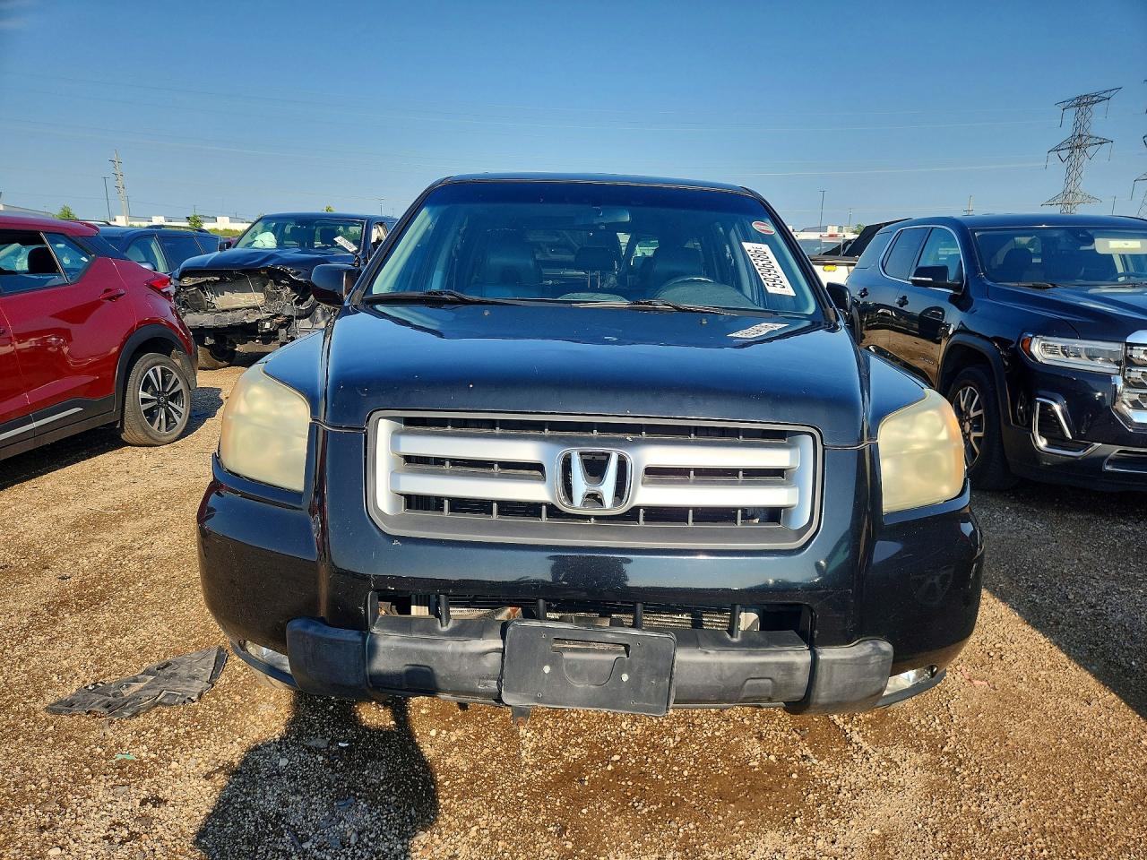 2006 Honda Pilot Ex Black vin: 2HKYF18716H546035