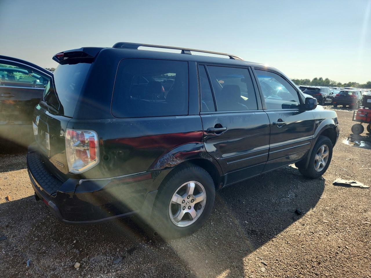 2006 Honda Pilot Ex Black vin: 2HKYF18716H546035