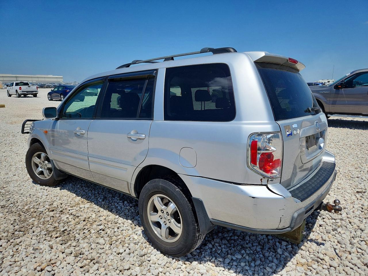 2006 Honda Pilot Ex Silver vin: 2HKYF18716H553647