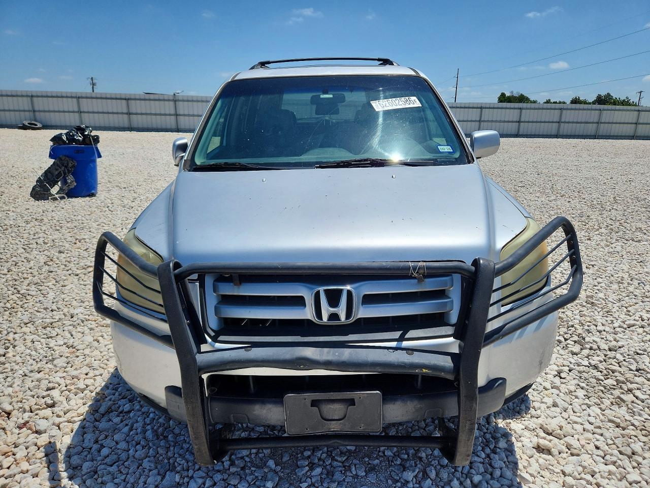 2006 Honda Pilot Ex Silver vin: 2HKYF18716H553647