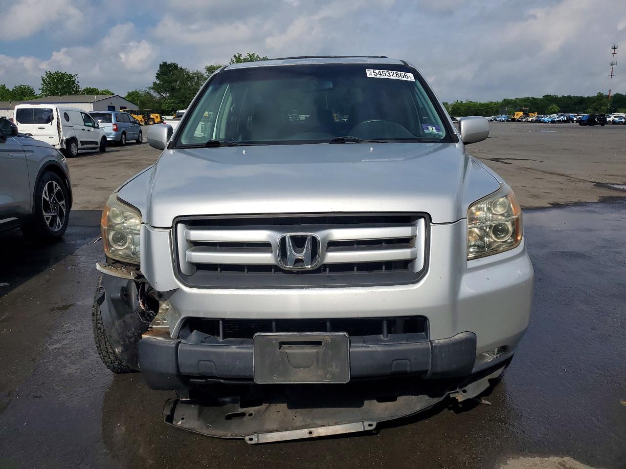 2007 Honda Pilot Exl Silver vin: 2HKYF18717H522822