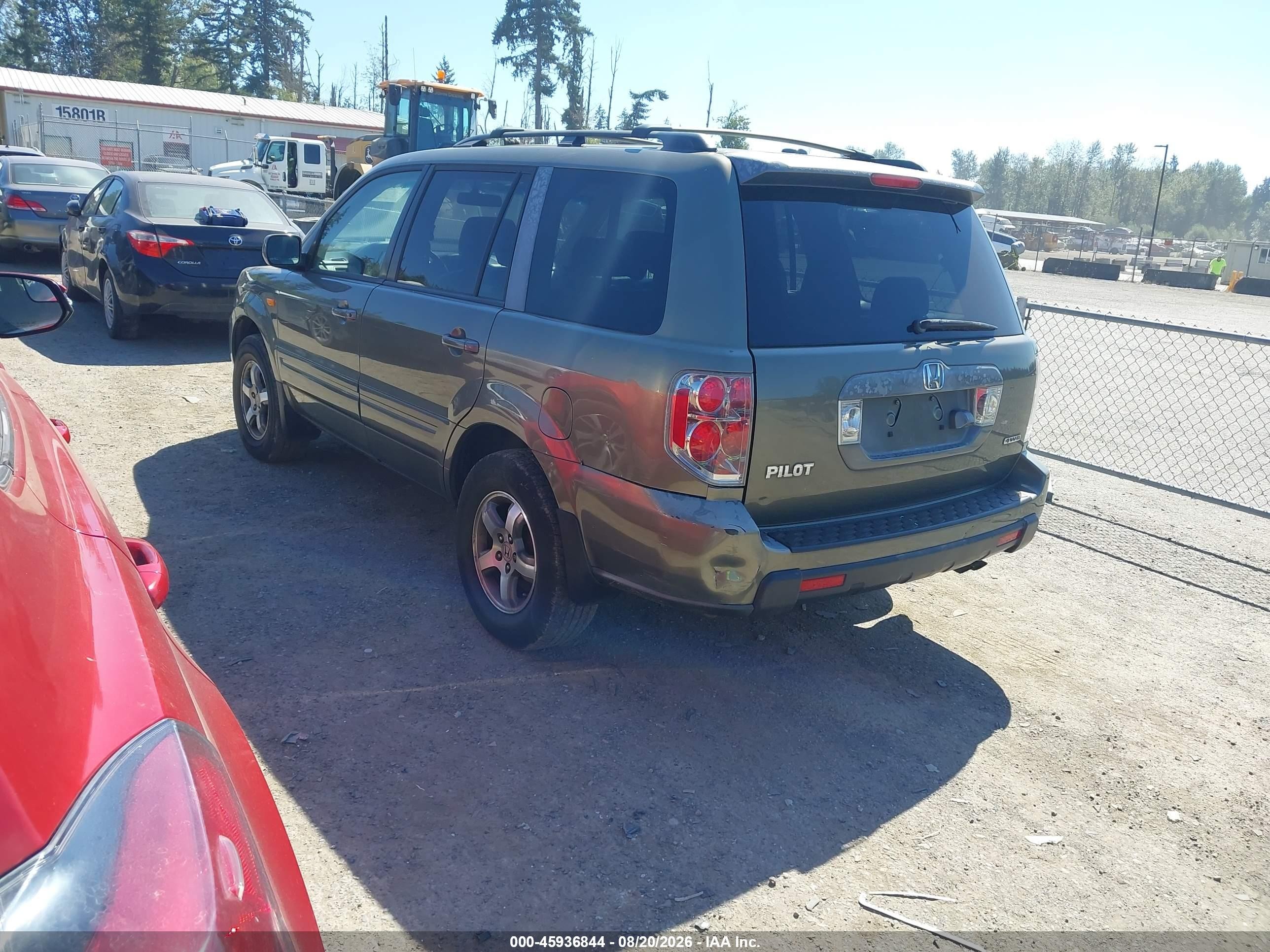 2007 Honda Pilot Ex-l Gold vin: 2HKYF18717H539118