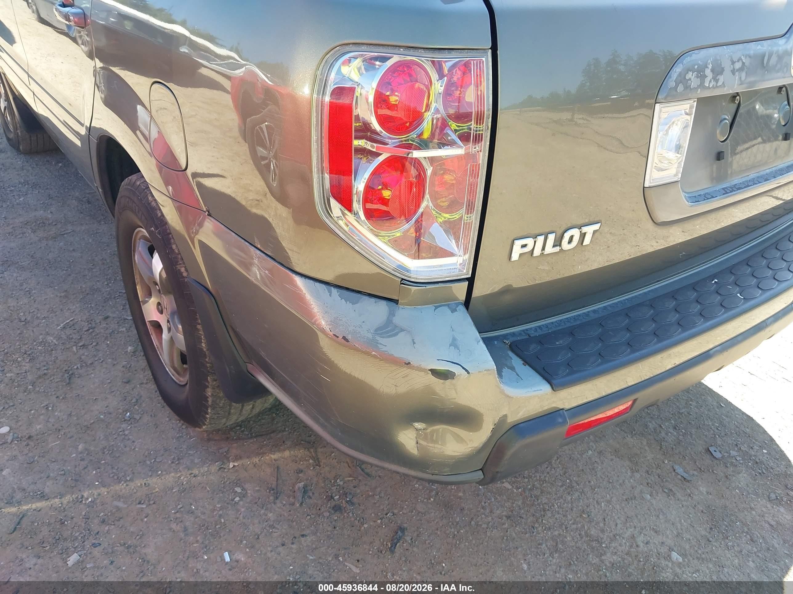 2007 Honda Pilot Ex-l Gold vin: 2HKYF18717H539118