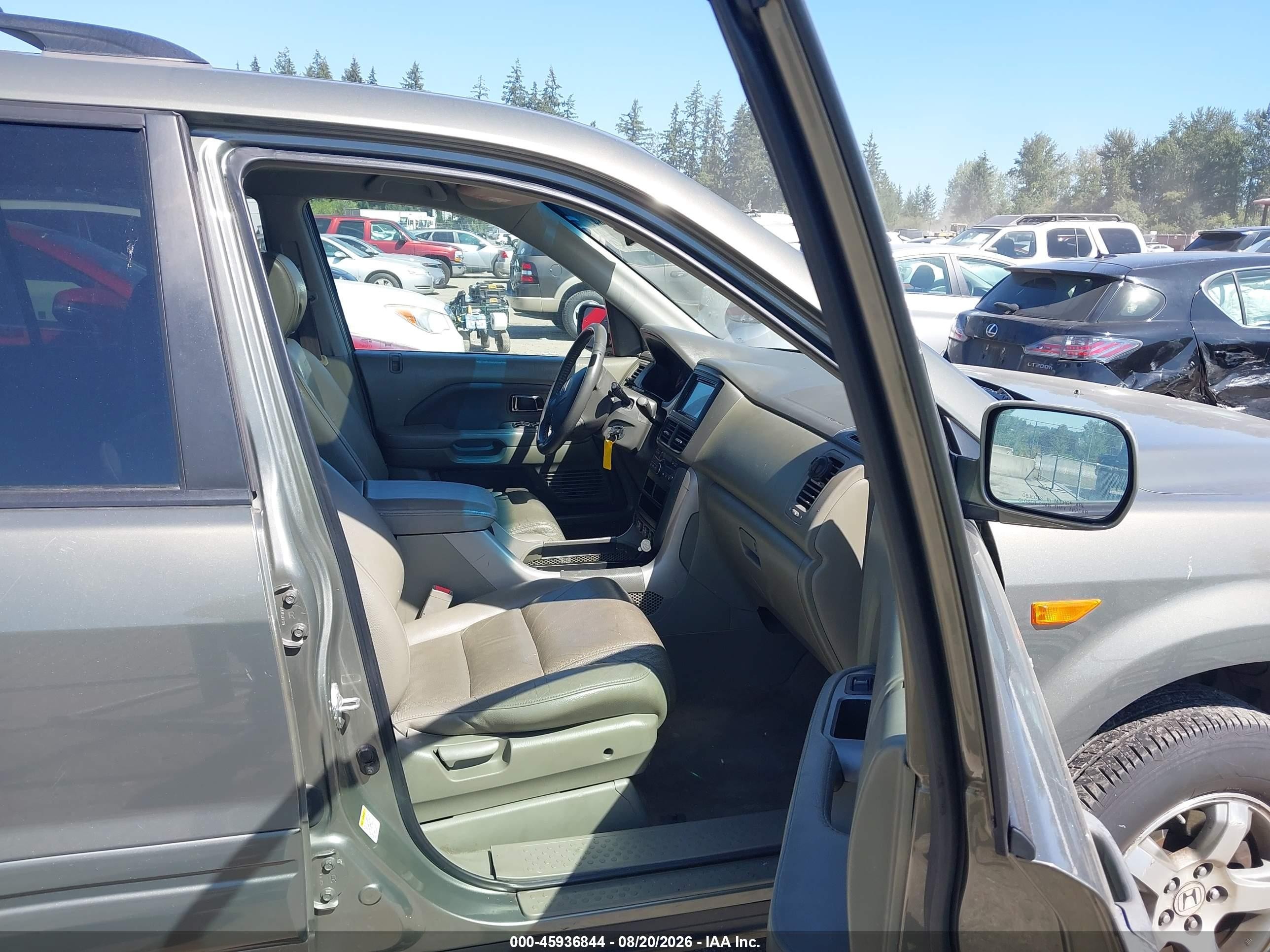 2007 Honda Pilot Ex-l Gold vin: 2HKYF18717H539118