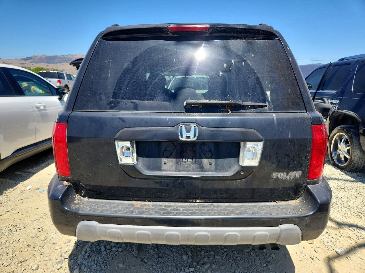 2003 Honda Pilot Exl Black vin: 2HKYF18723H591058