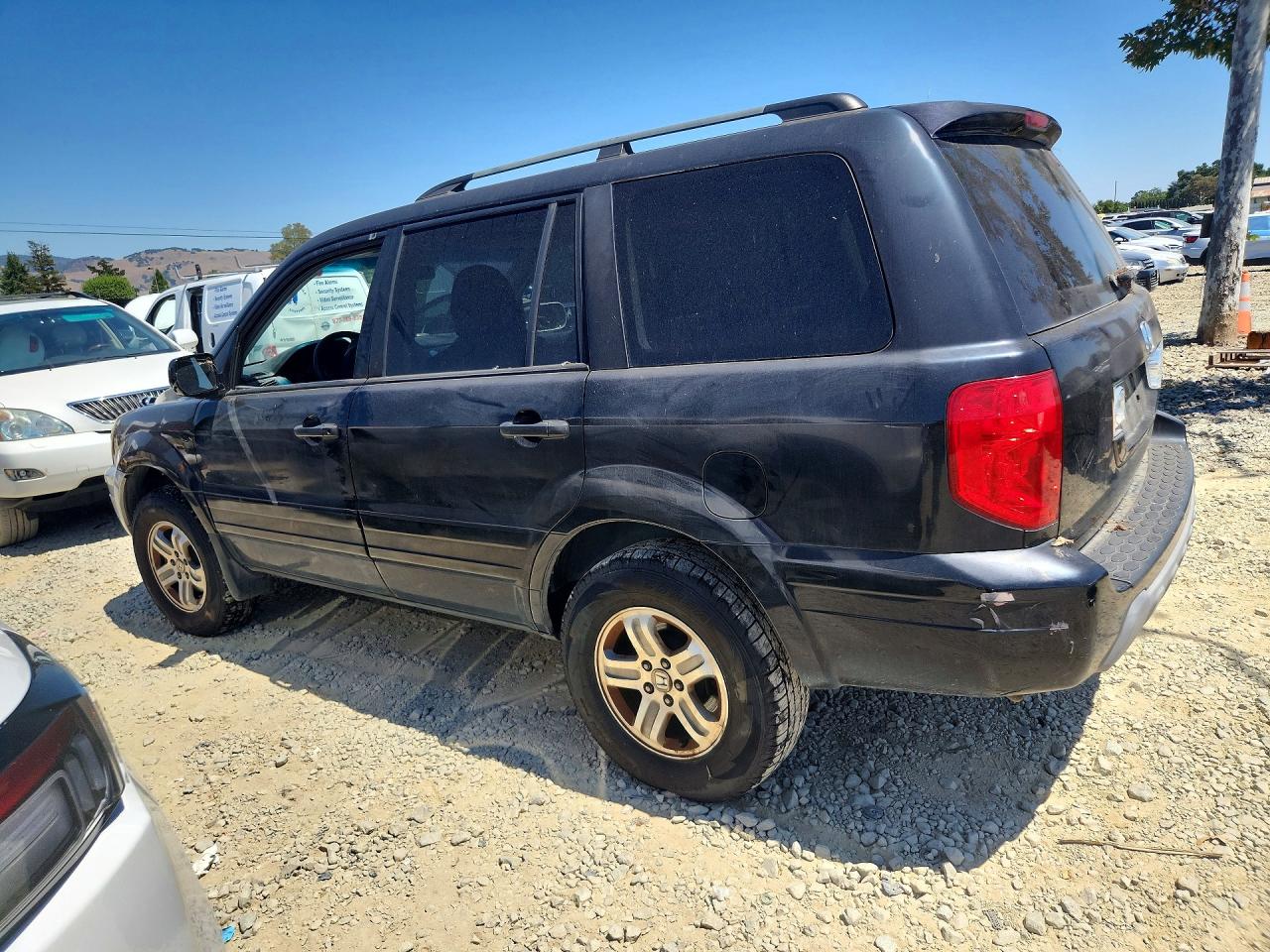 2003 Honda Pilot Exl Black vin: 2HKYF18723H591058