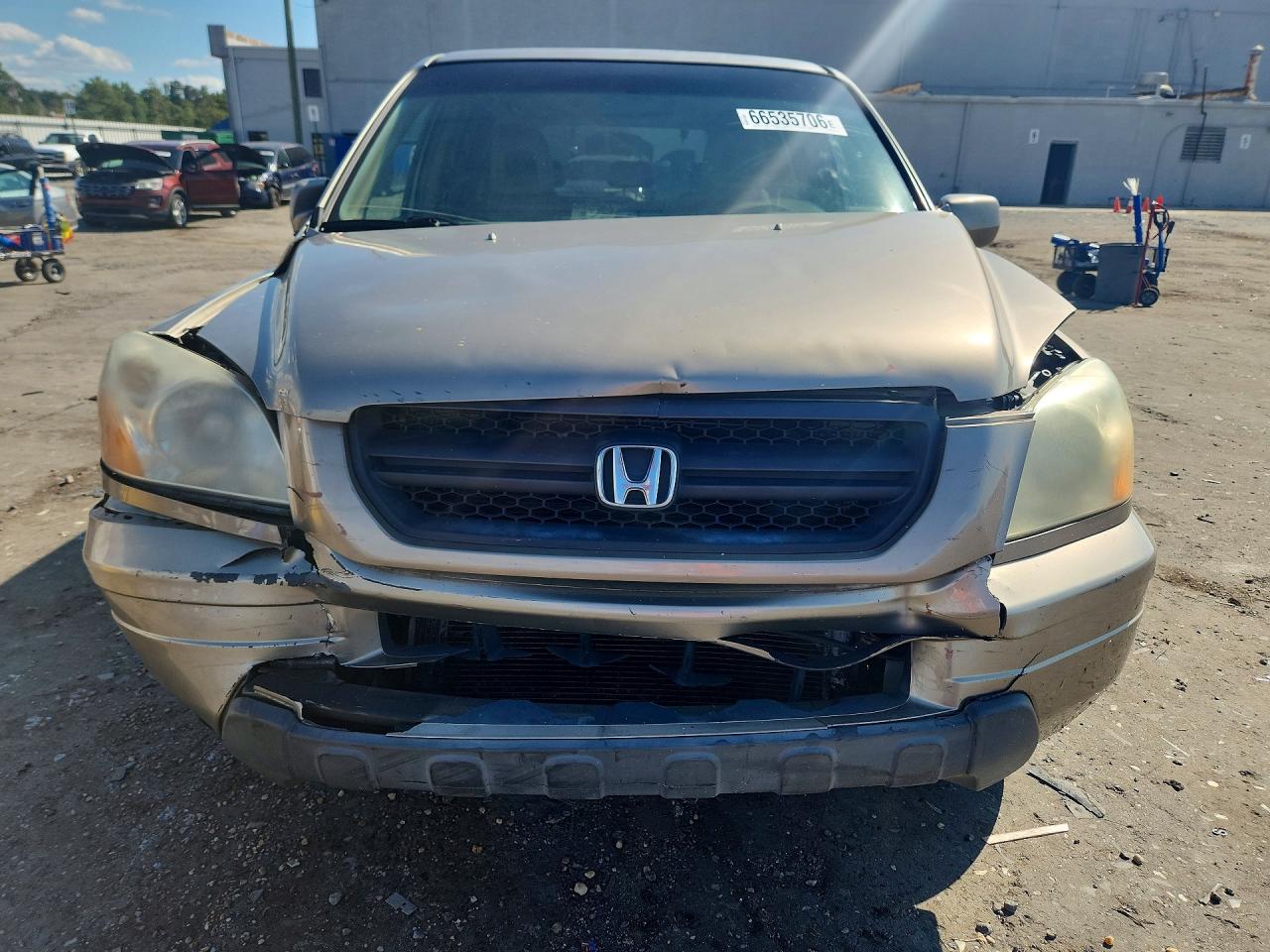 2003 Honda Pilot Exl Золотой vin: 2HKYF18723H617111