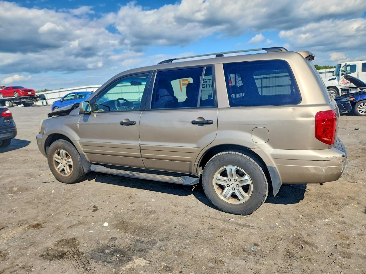 2003 Honda Pilot Exl Золотой vin: 2HKYF18723H617111