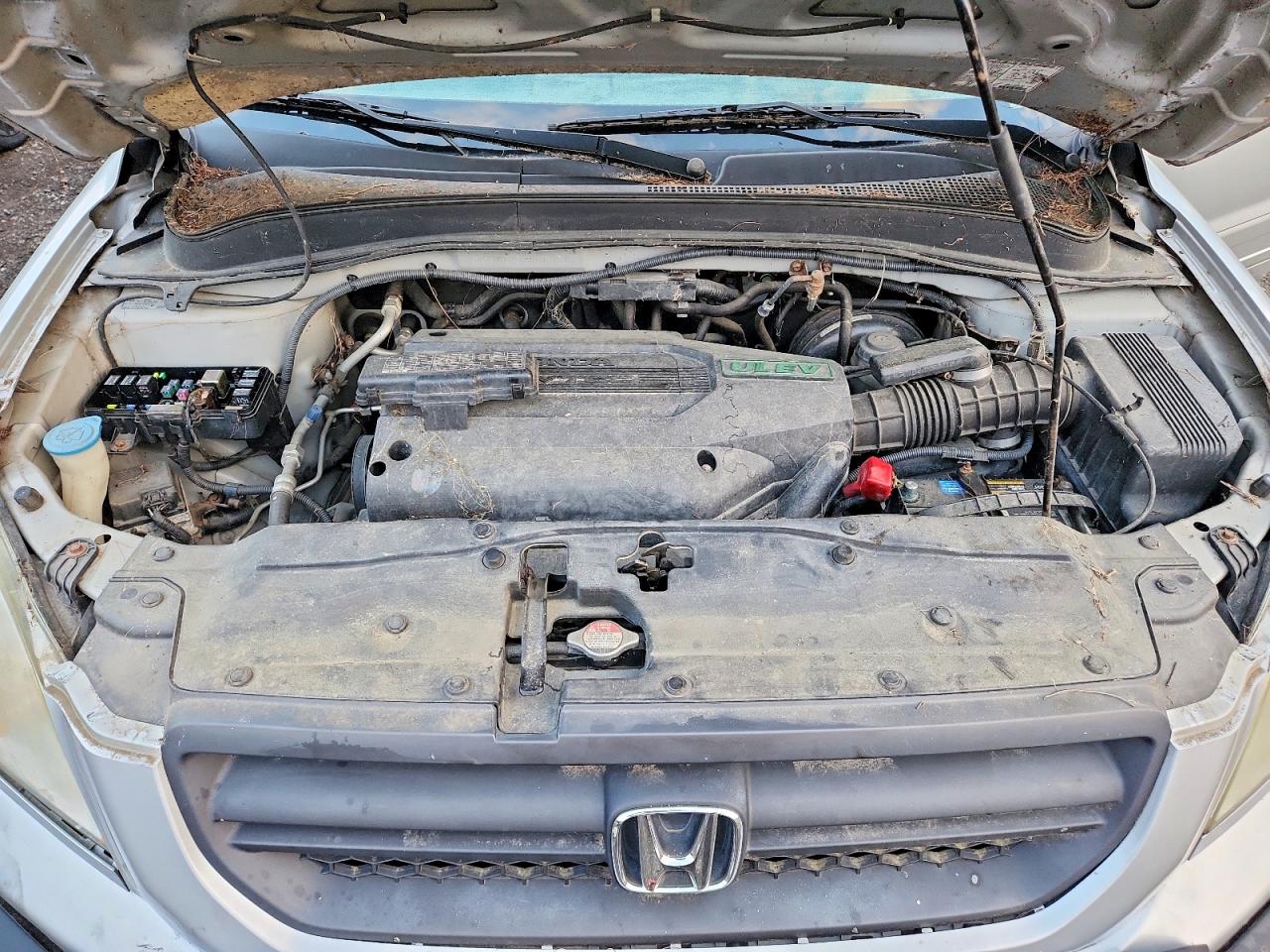 2004 Honda Pilot Exl Silver vin: 2HKYF18724H575931