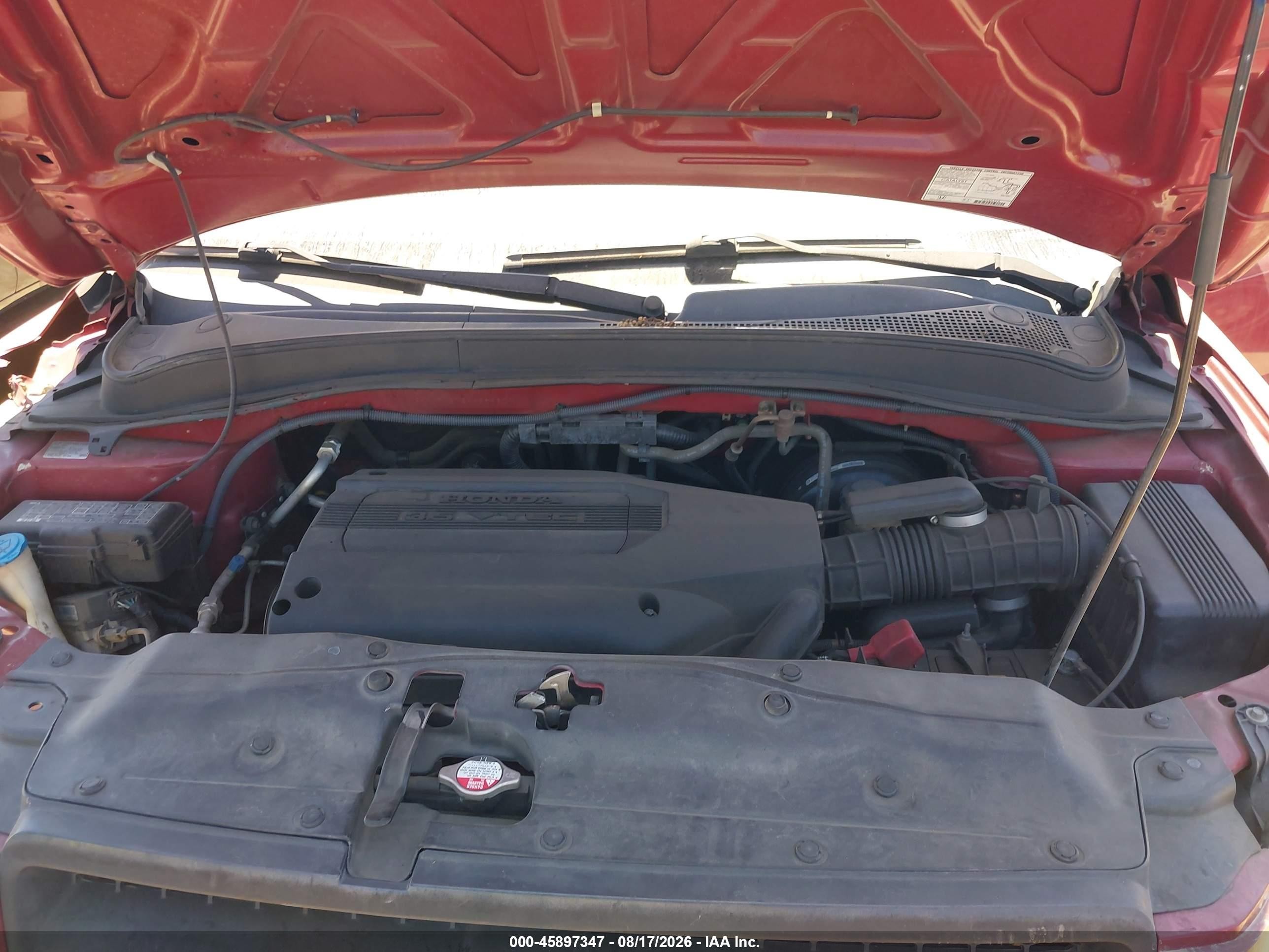 2004 Honda Pilot Ex-l Красный vin: 2HKYF18724H599601