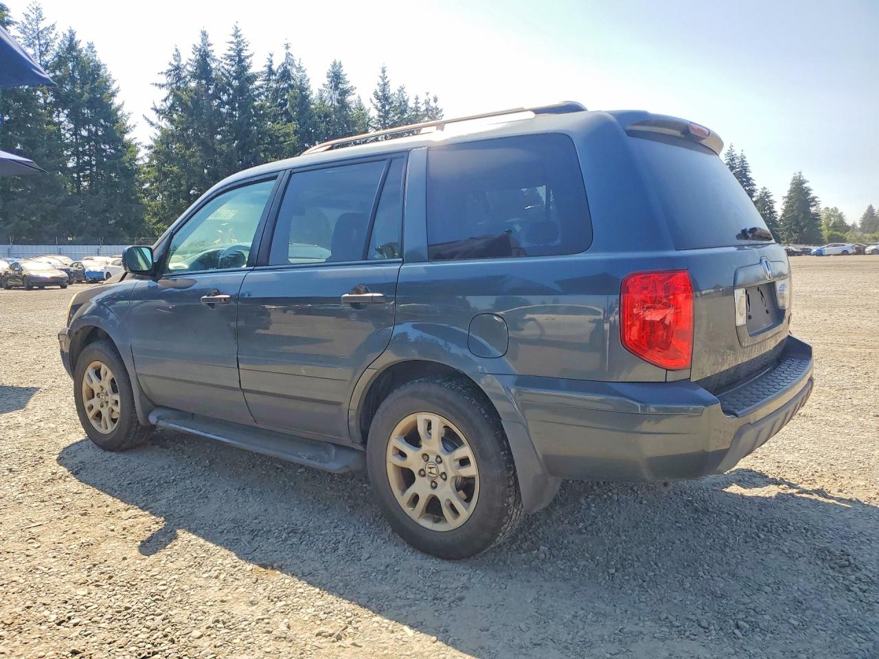2005 Honda Pilot Exl Charcoal vin: 2HKYF18725H508098
